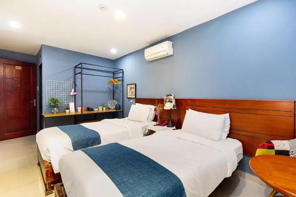 Bed in Hoàng Phi Hotel