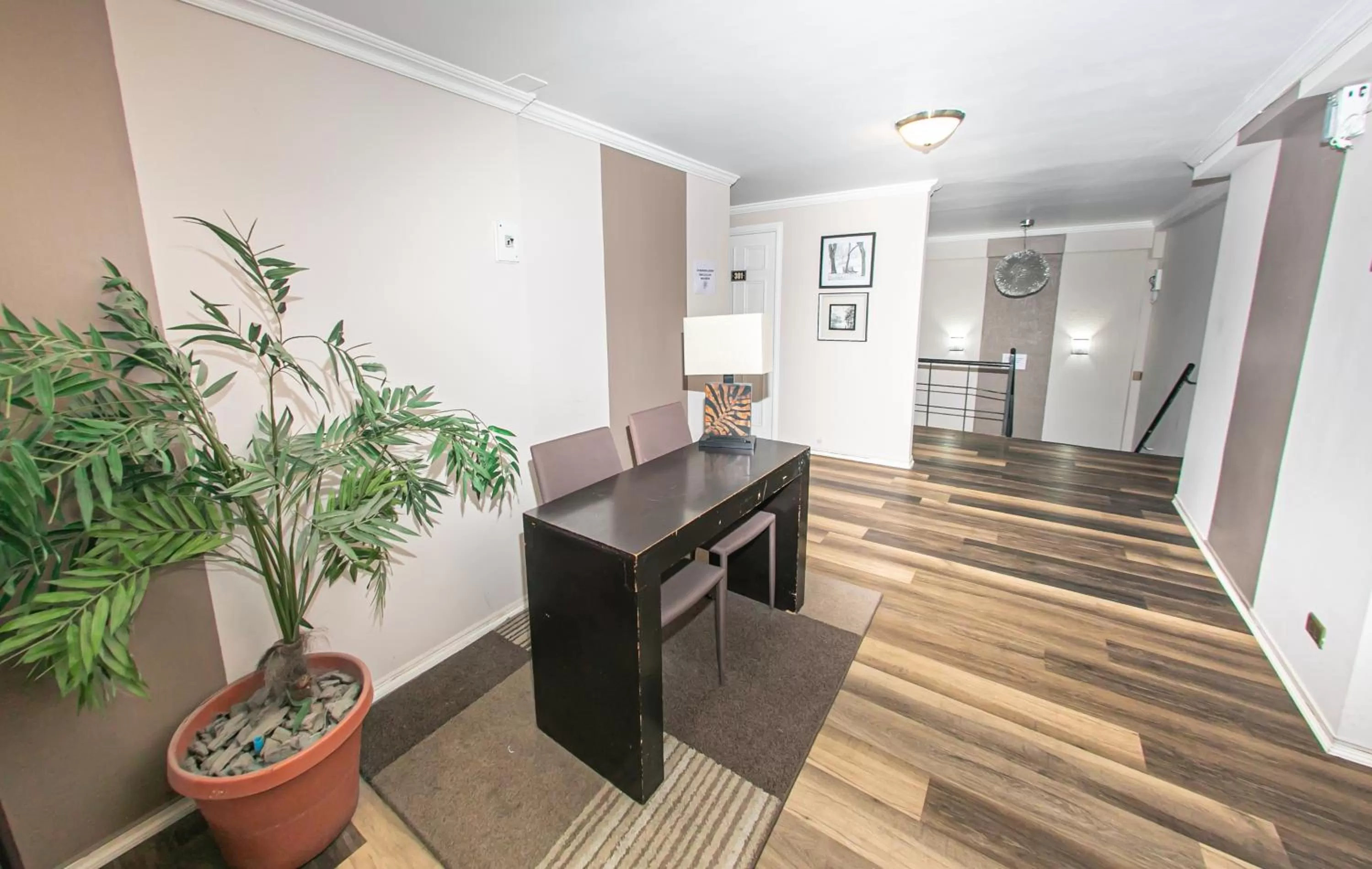 Seating area in Hotel Murano