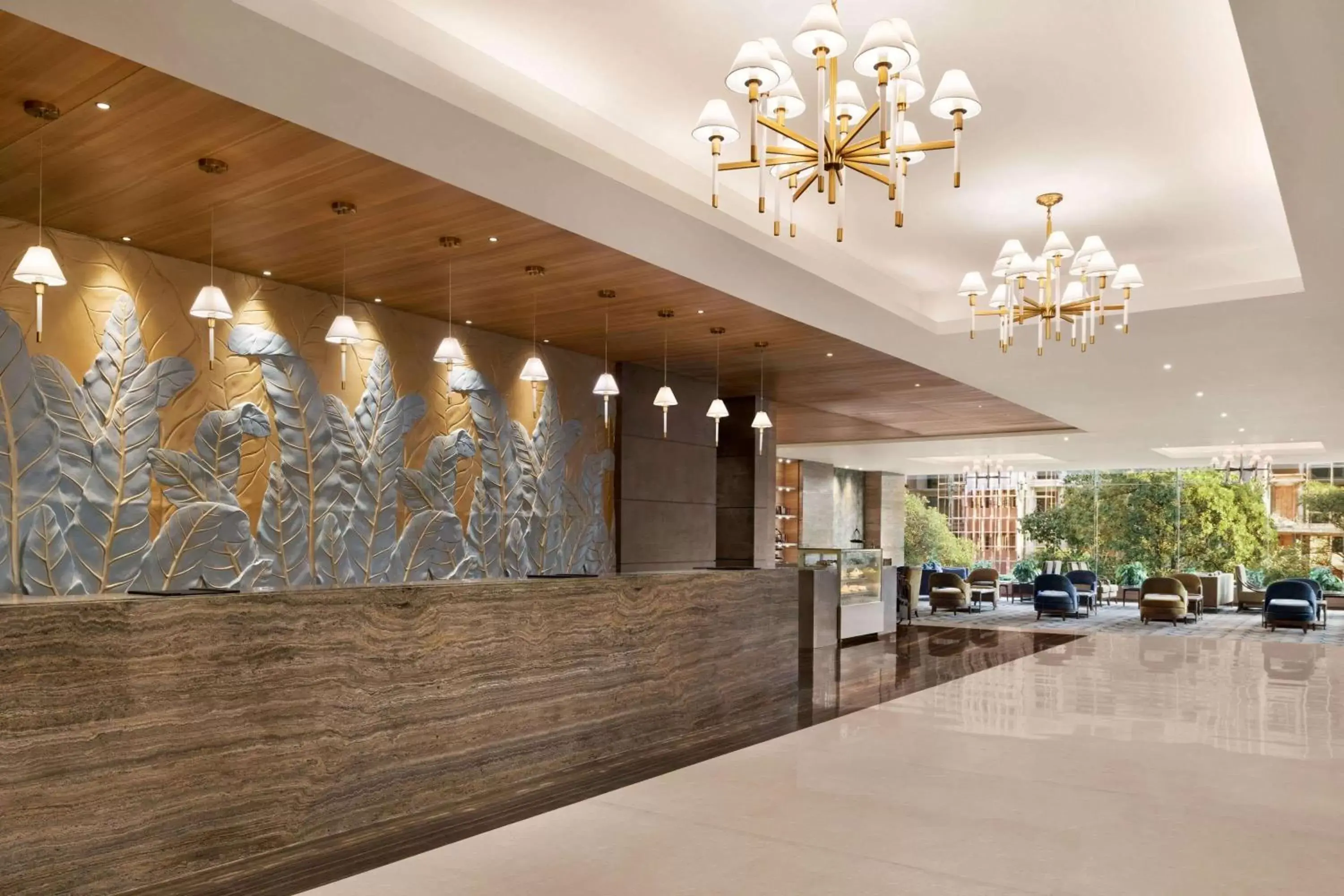 Lobby or reception in Wyndham Chandigarh Mohali Lobby or reception in Wyndham Chandigarh Mohali