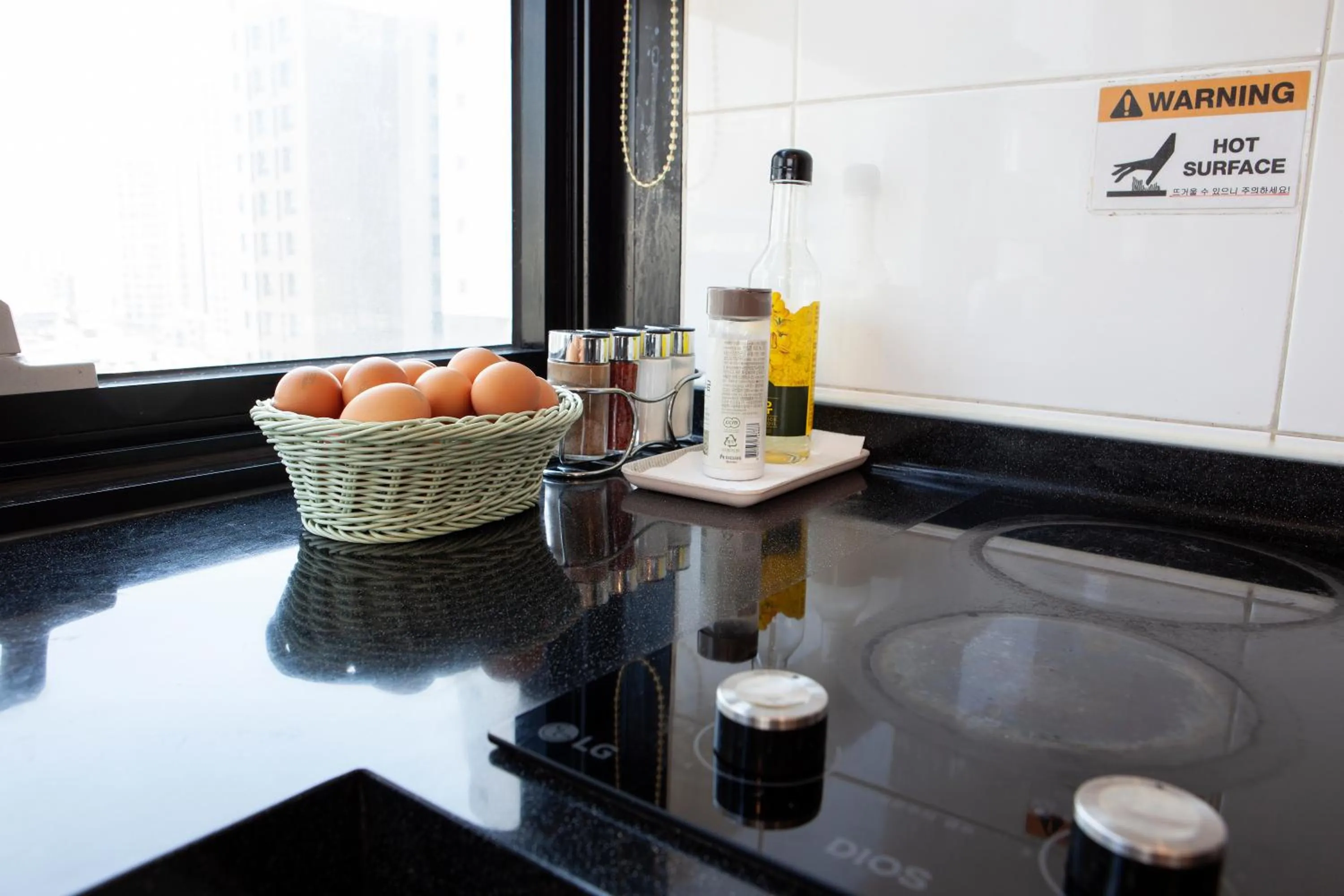 American breakfast in K-Grand Hostel Dongdaemun