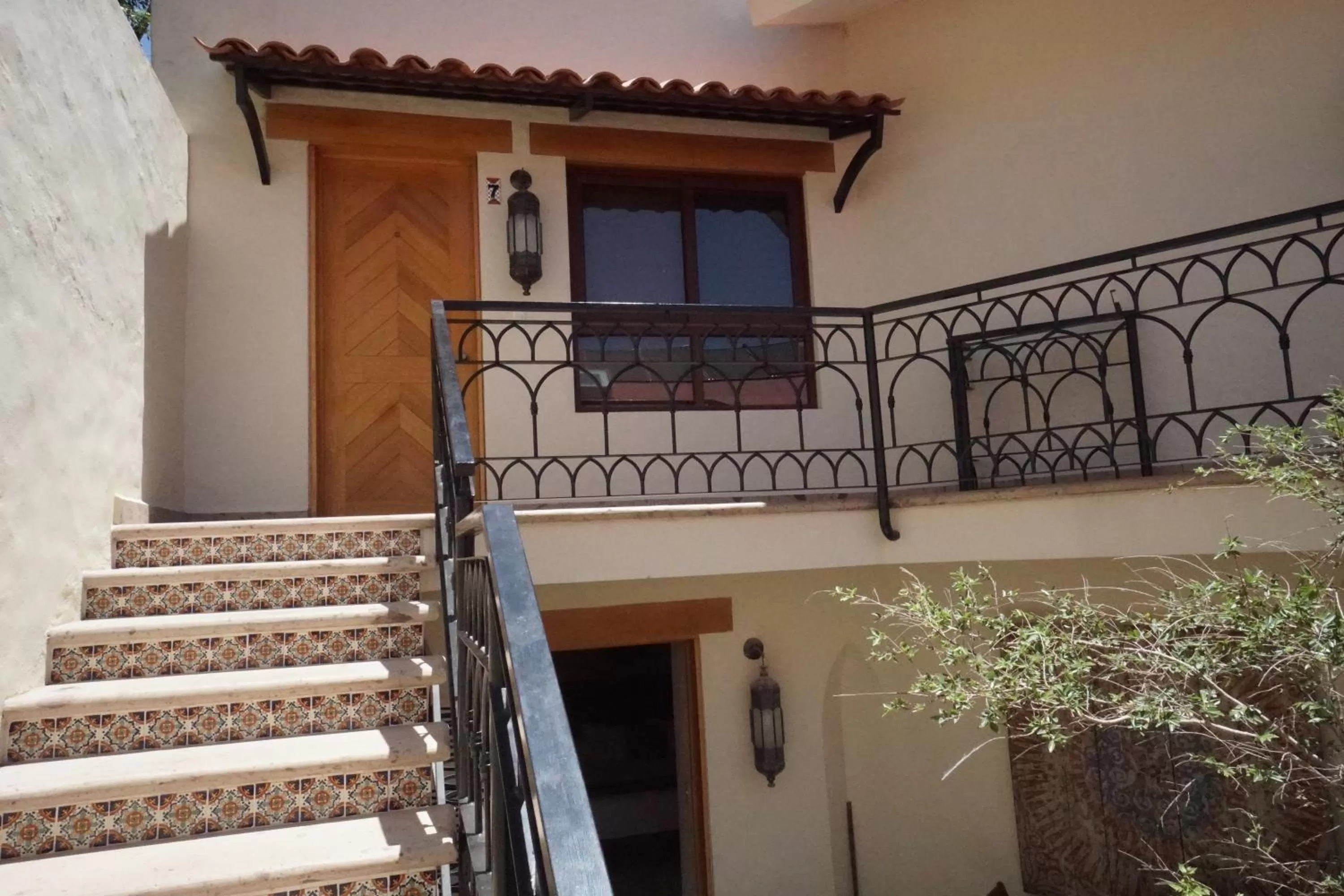 Balcony/Terrace in Hotel Lindo Ajijic Bed & Breakfast