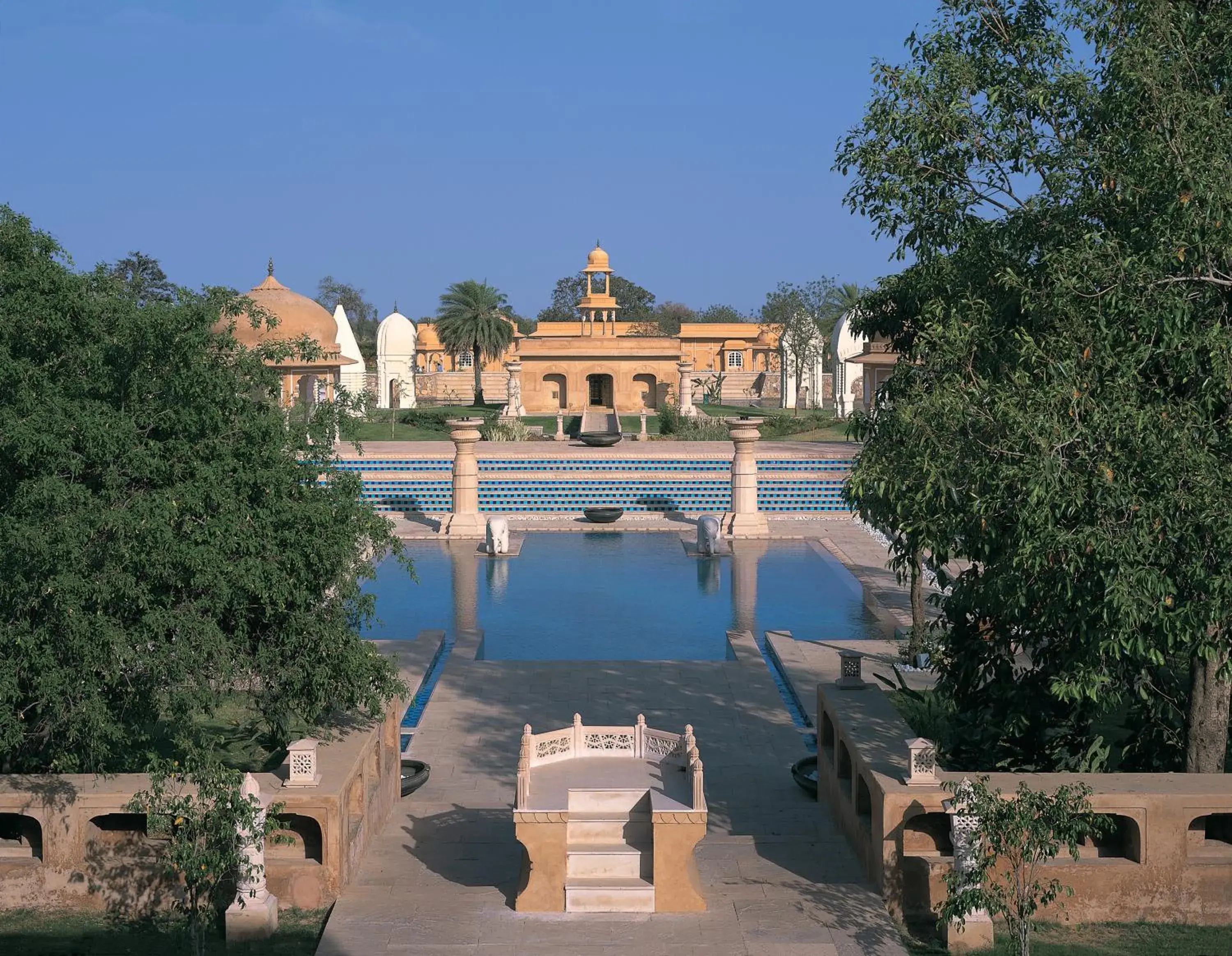 Facade/entrance, Pool View in The Oberoi Rajvilas Jaipur