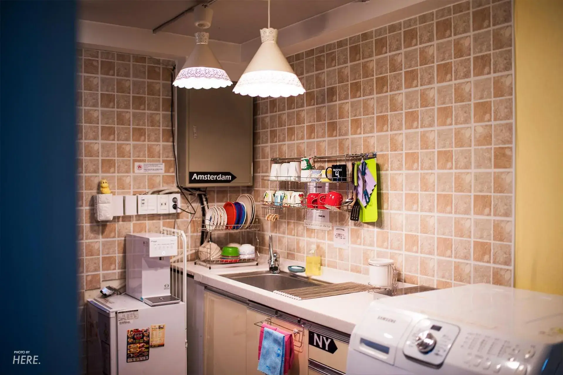 Kitchen or kitchenette, Kitchen/Kitchenette in Hongdae Style Guesthouse