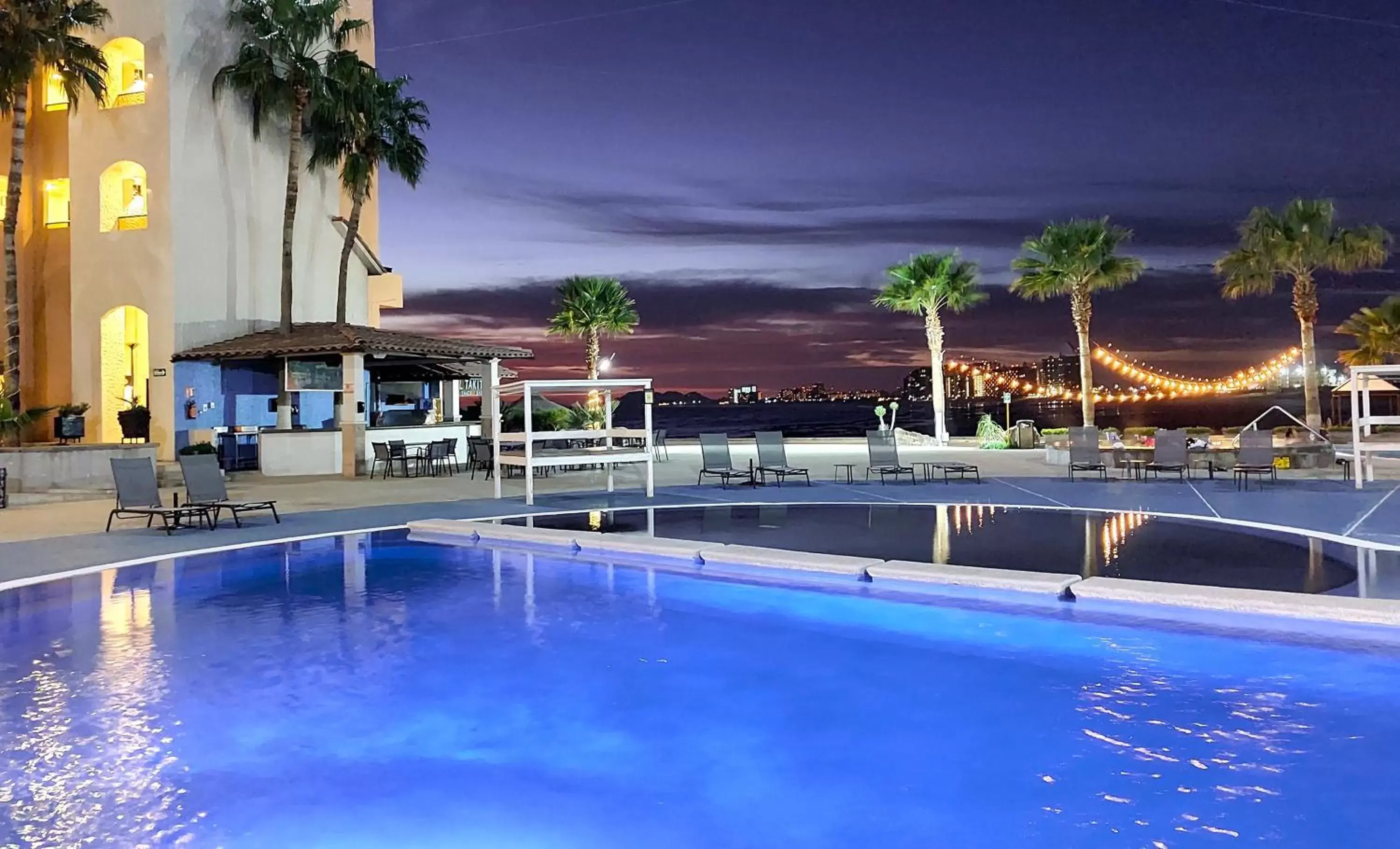 Night, Swimming Pool in Peñasco del Sol Hotel