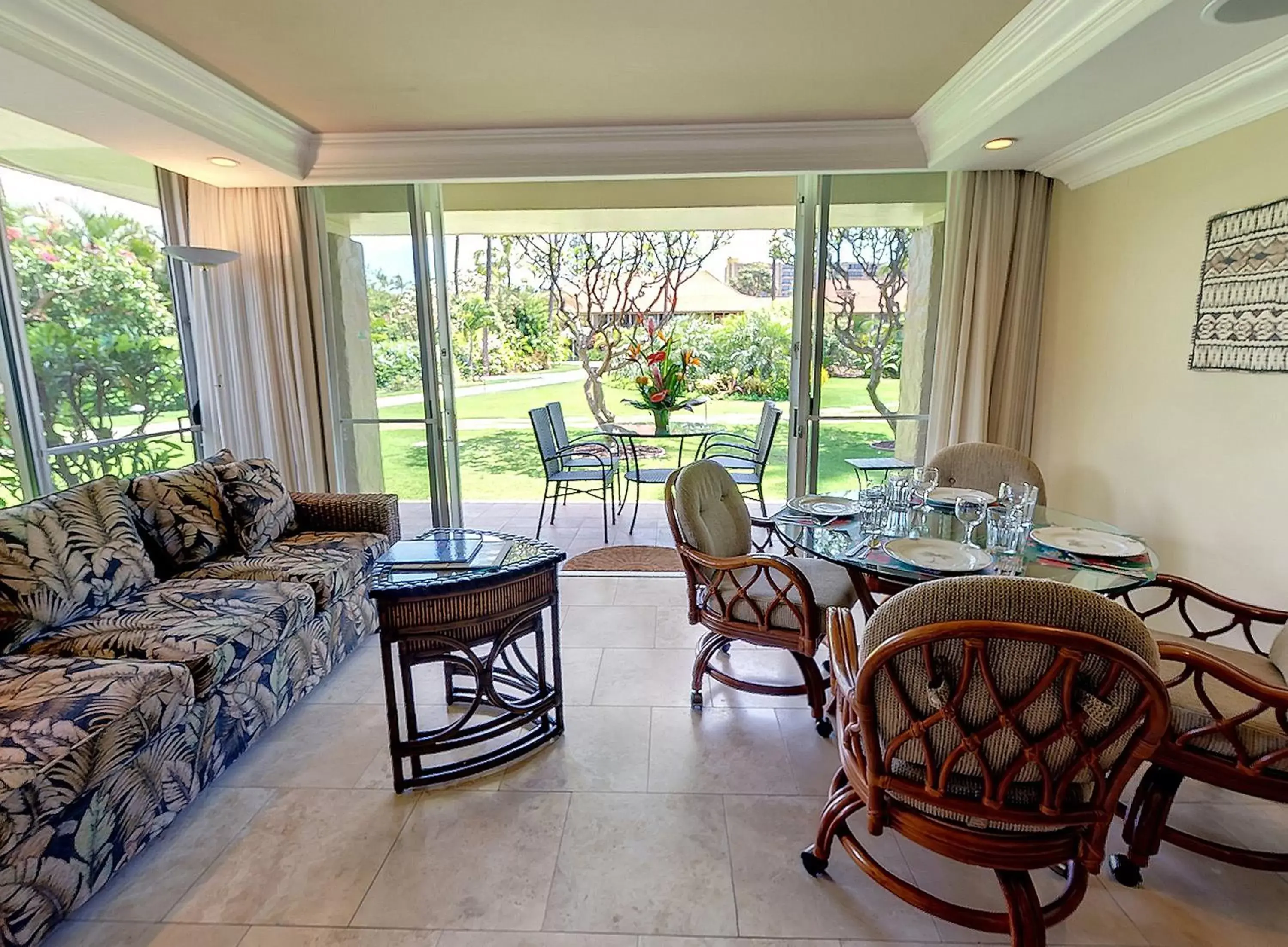 Living room in Aston Maui Kaanapali Villas