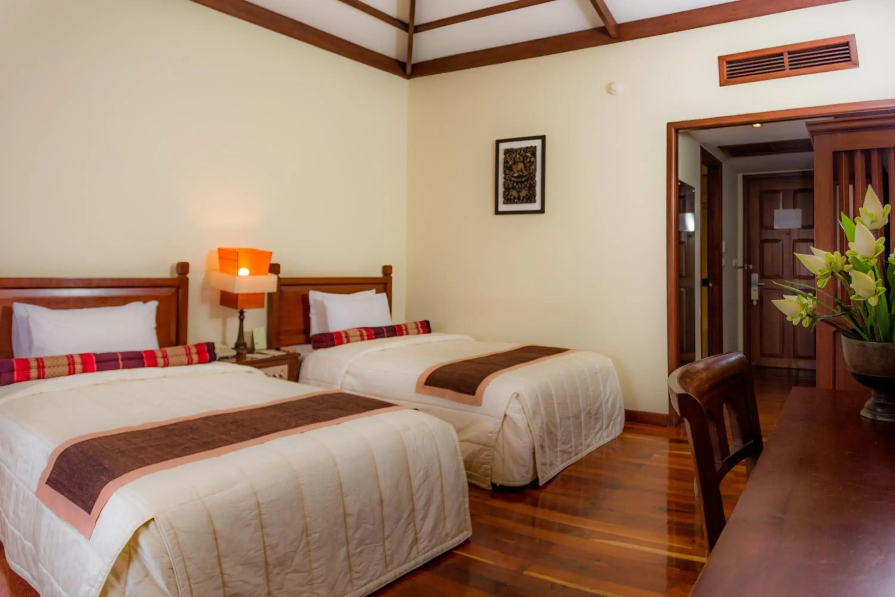 Bed in Royal Angkor Resort & Spa