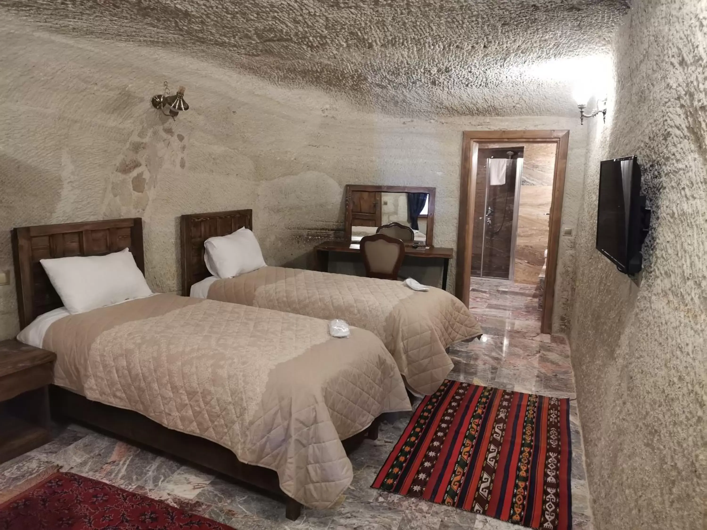 Bed in Lucky Cave Hotel Cappadocia