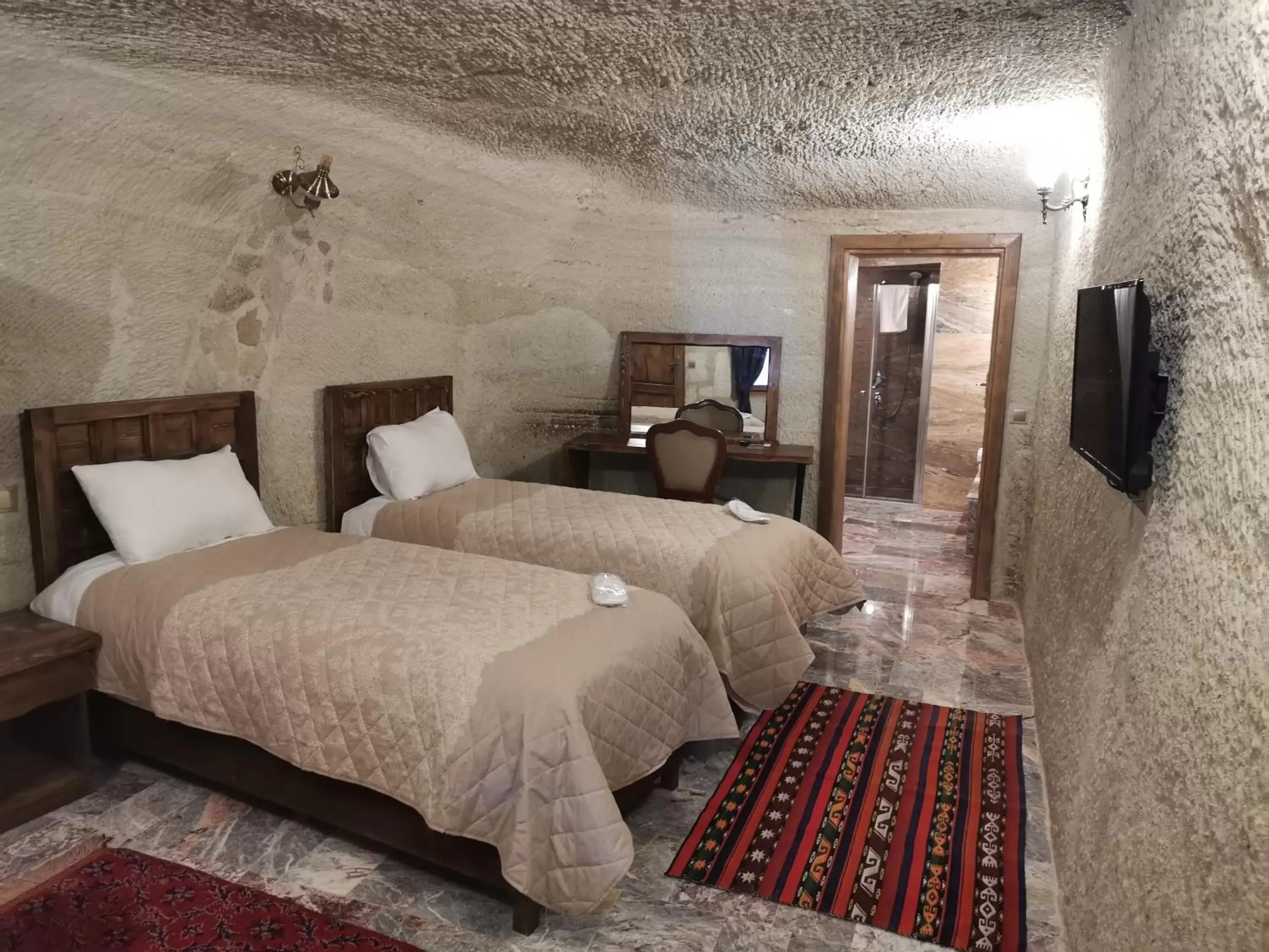 Bed in Lucky Cave Hotel Cappadocia Bed in Lucky Cave Hotel Cappadocia