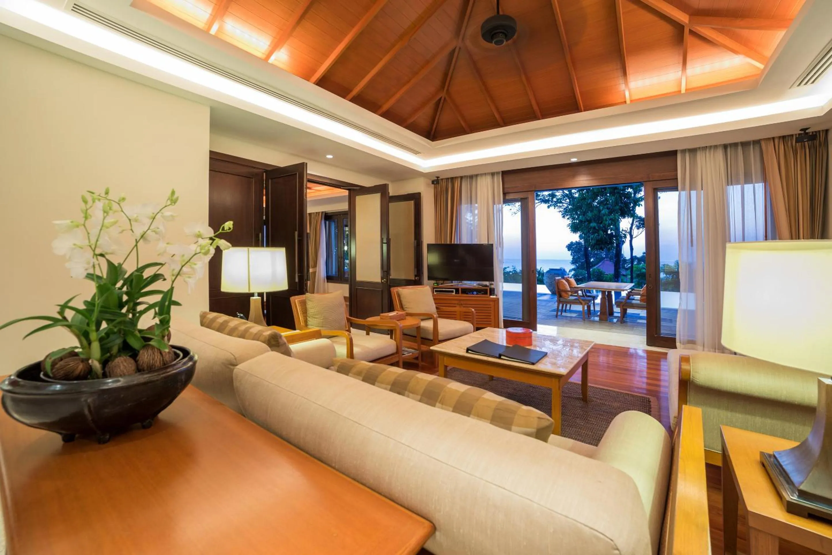 Living room in Trisara Villas & Residences Phuket