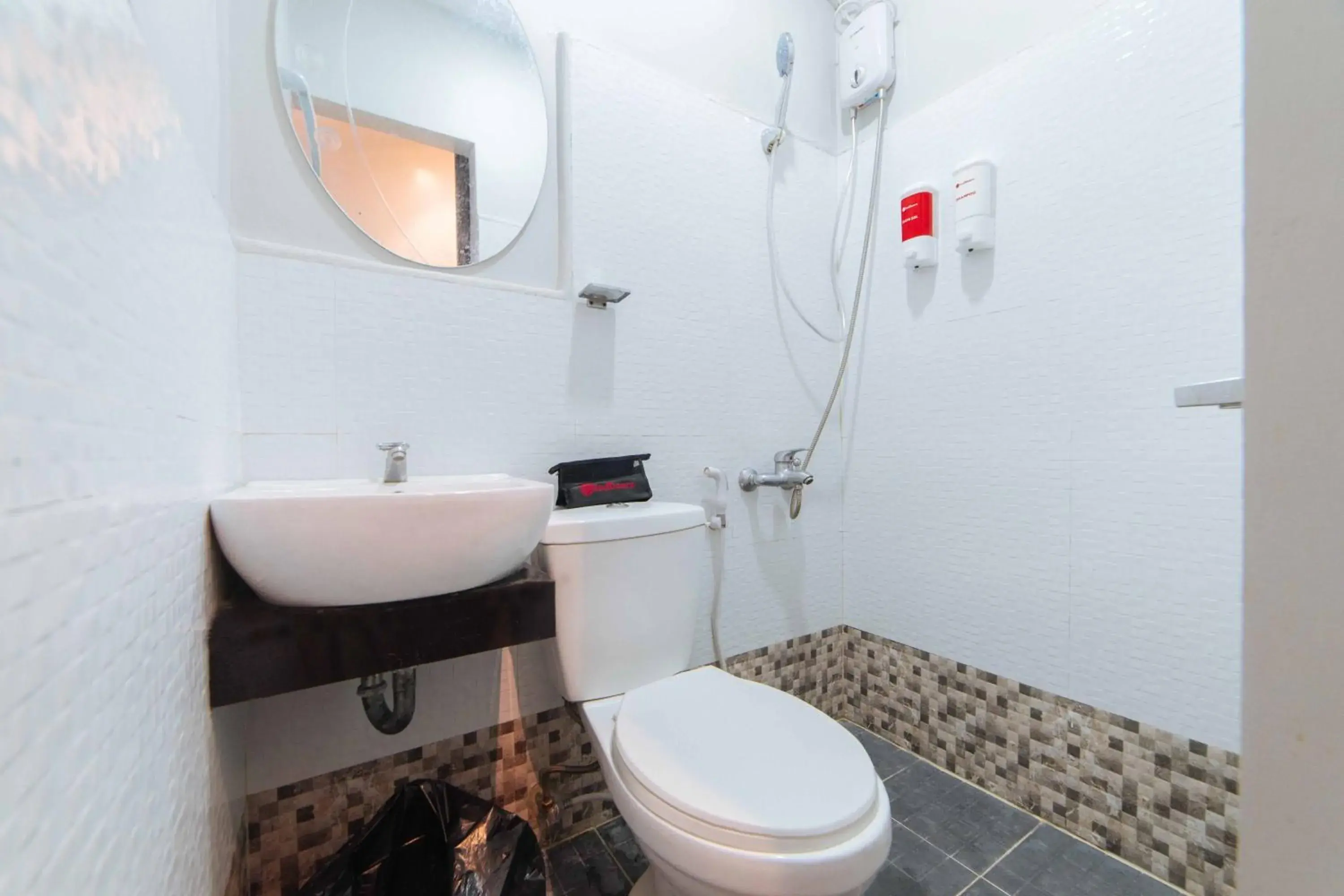 Shower, Bathroom in RedDoorz near G Mall Bajada- Multiple Use Hotel