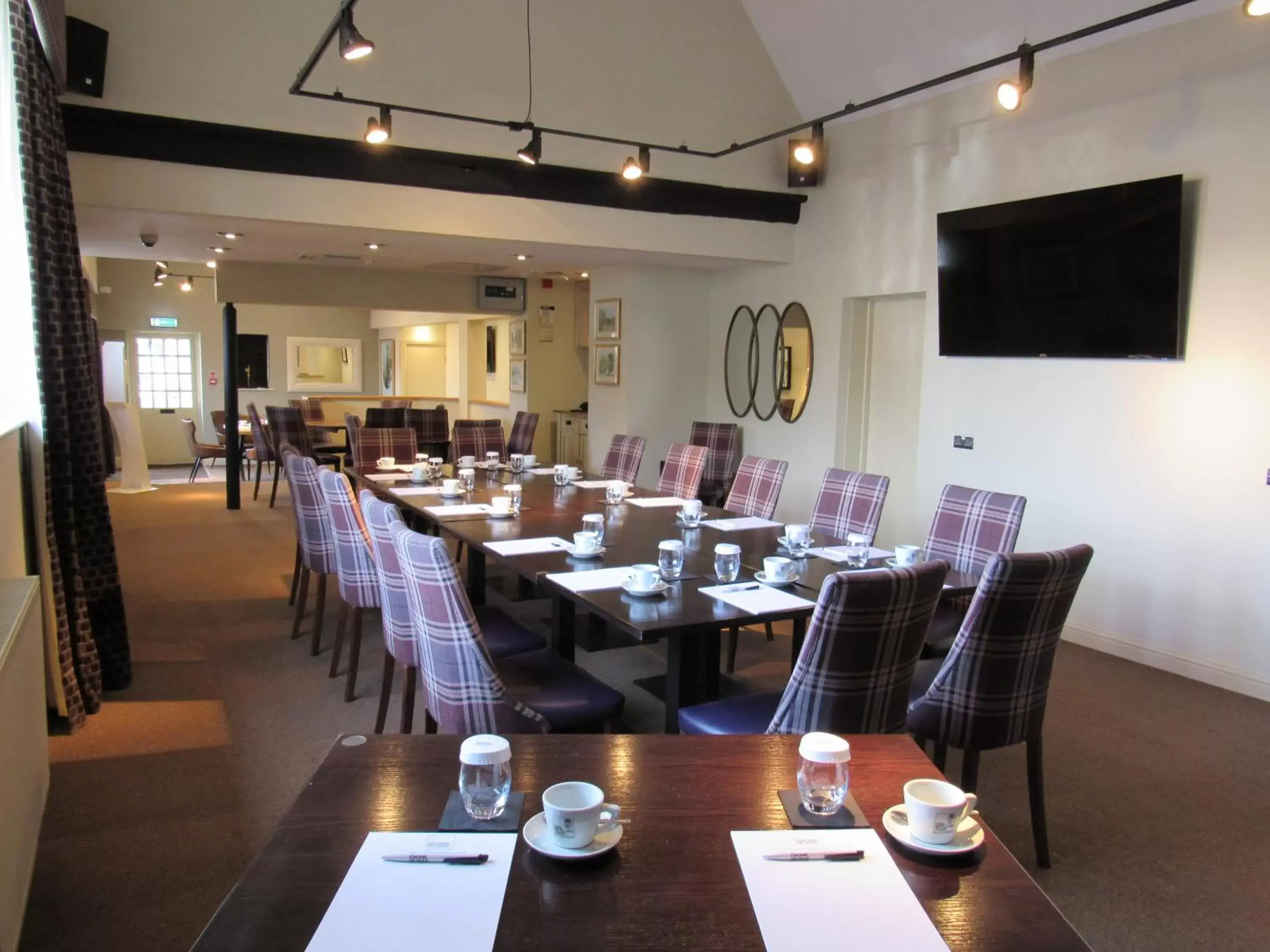 Meeting/conference room, Restaurant/Places to Eat in The Rutland Arms Hotel, Bakewell, Derbyshire