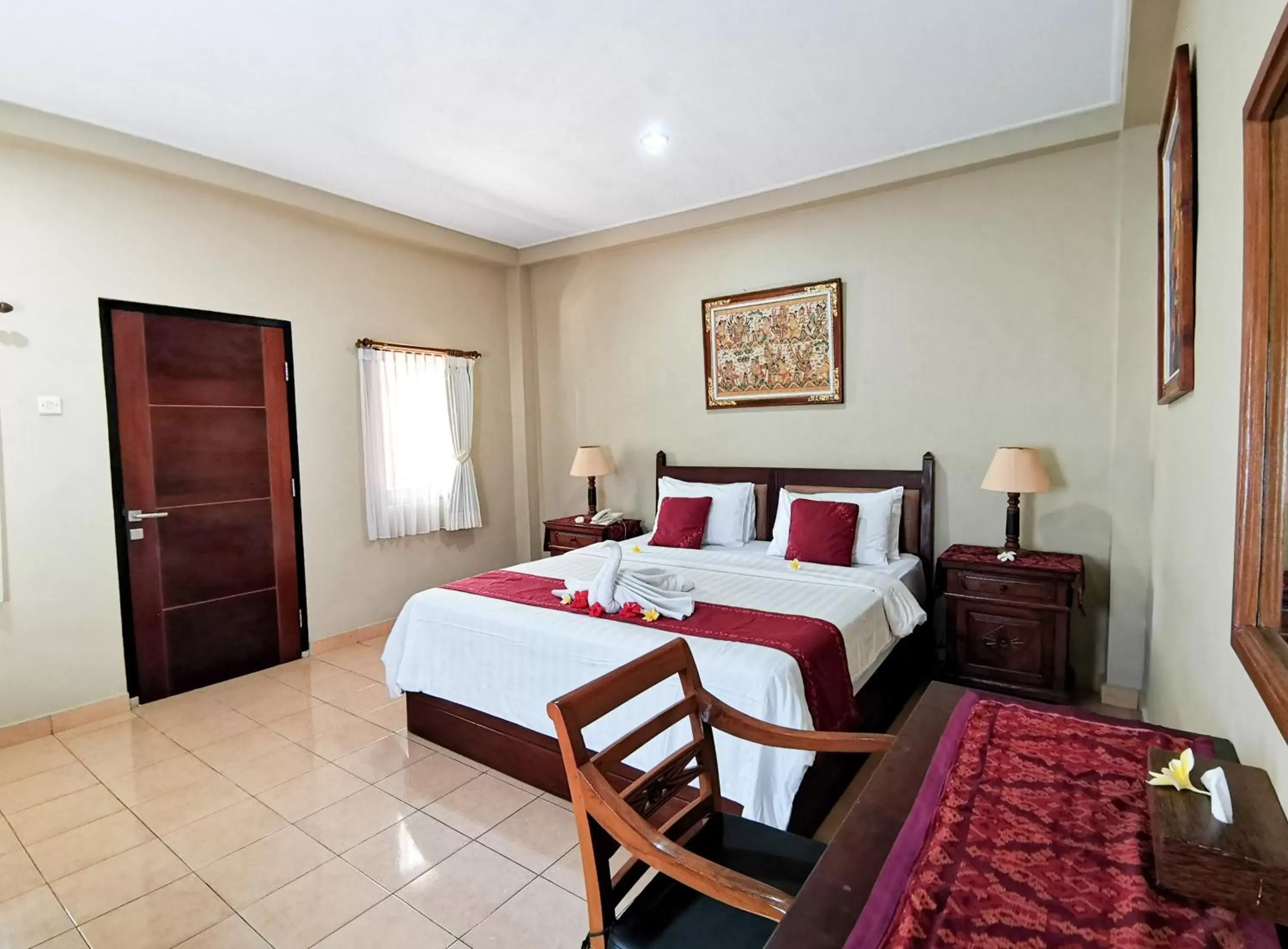 Bedroom, Bed in Kuta Puri Bungalows, Villas and Resort