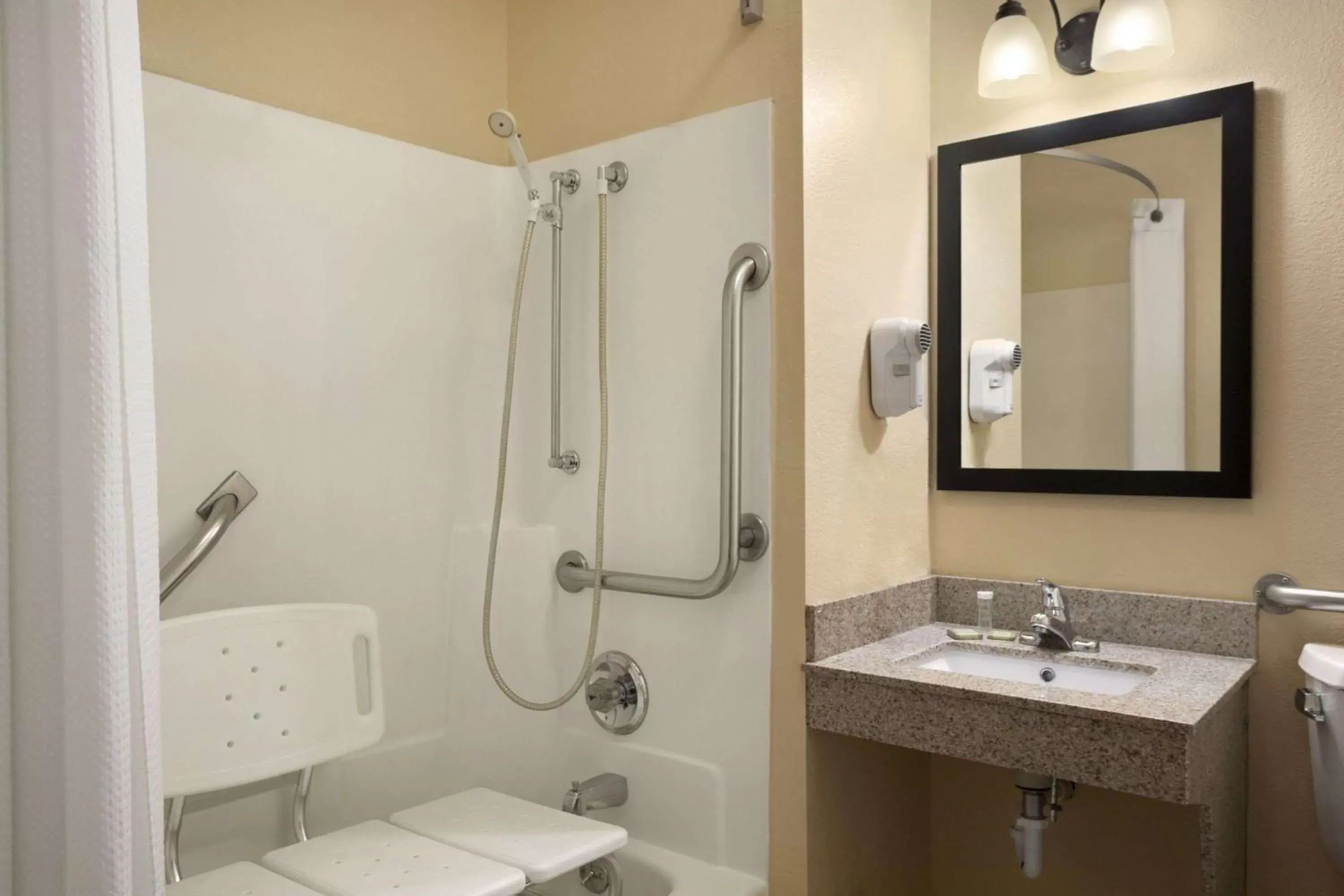 Bathroom in Super 8 by Wyndham Mattoon