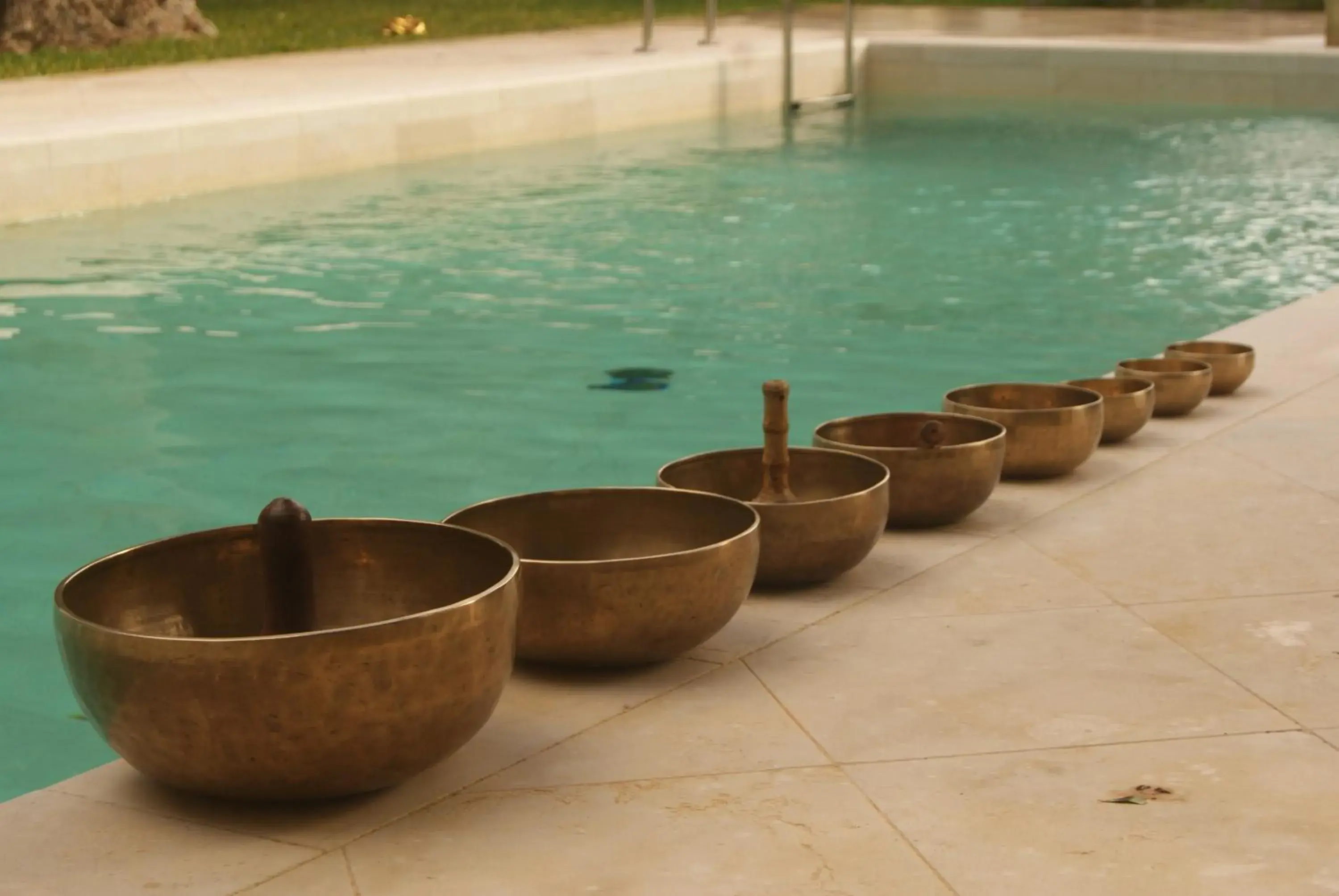 Decorative detail, Swimming Pool in La Fiermontina - luxury home hotel