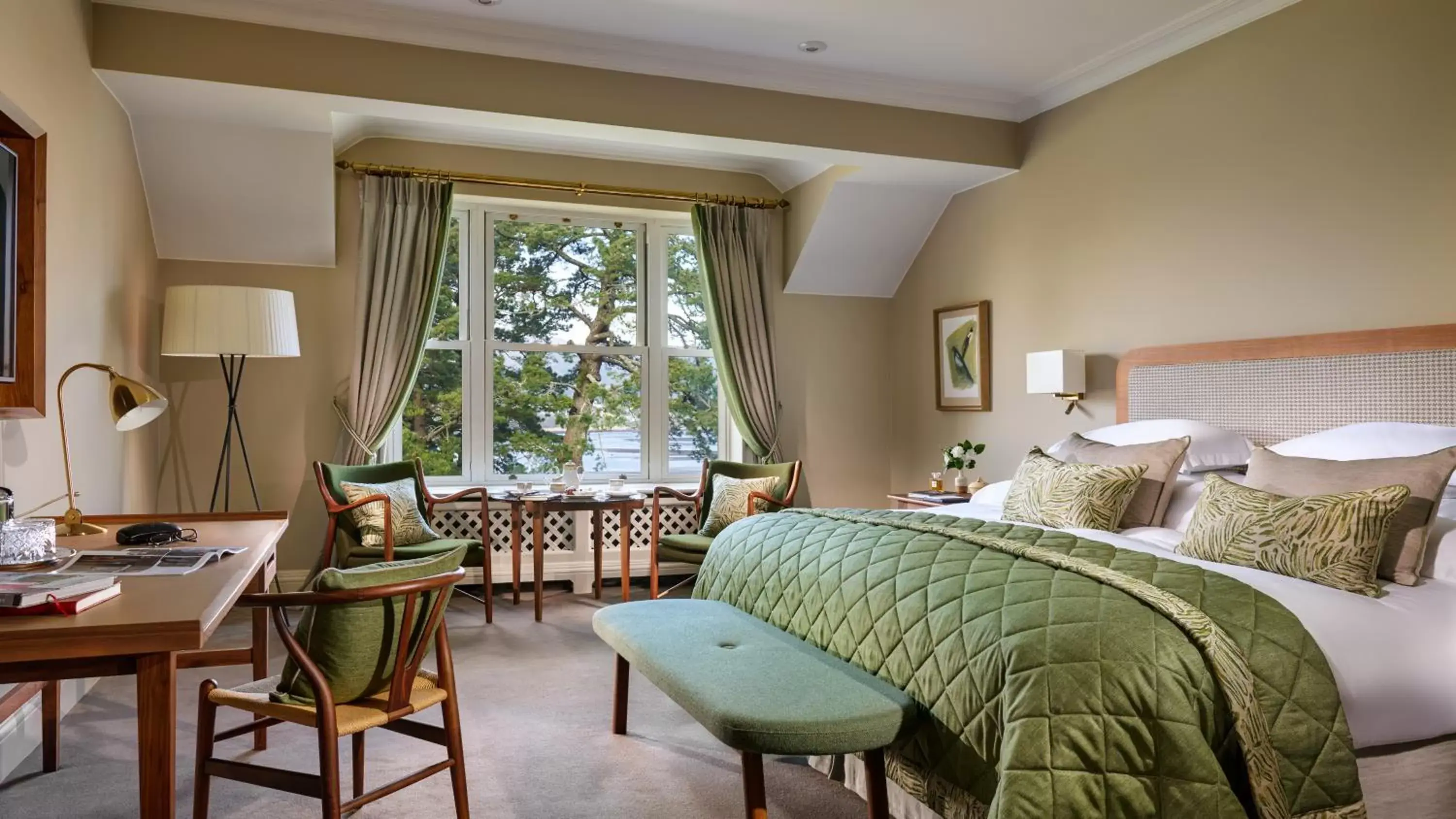 Photo of the whole room, Bed in Sheen Falls Lodge Photo of the whole room, Bed in Sheen Falls Lodge