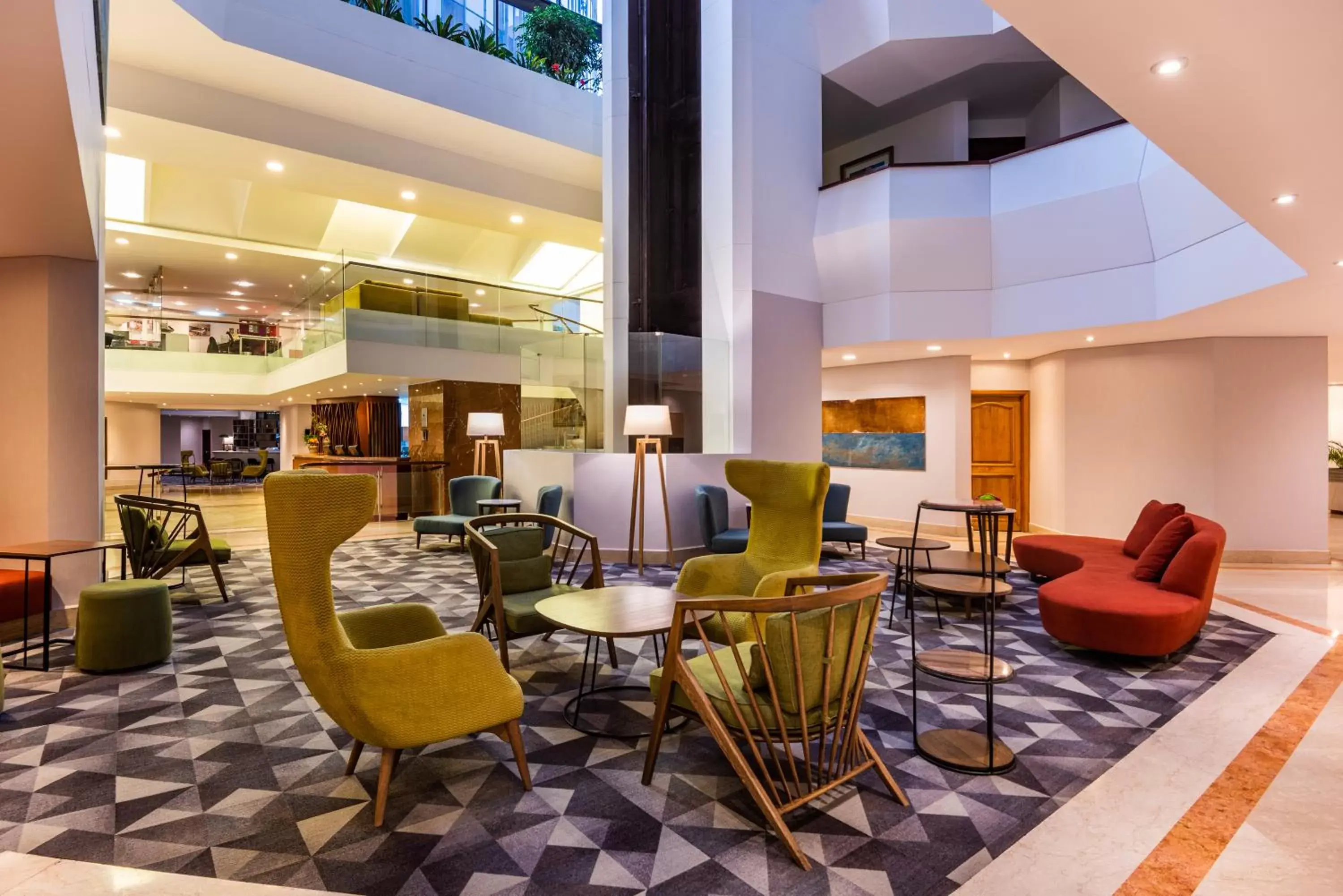 Lobby or reception, Lounge/Bar in Cosmos 100 Hotel & Centro de Convenciones - Hoteles Cosmos