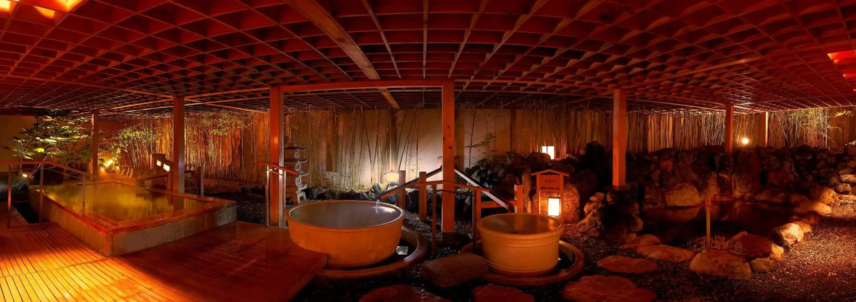 Hot Spring Bath in Hanabishi Hotel