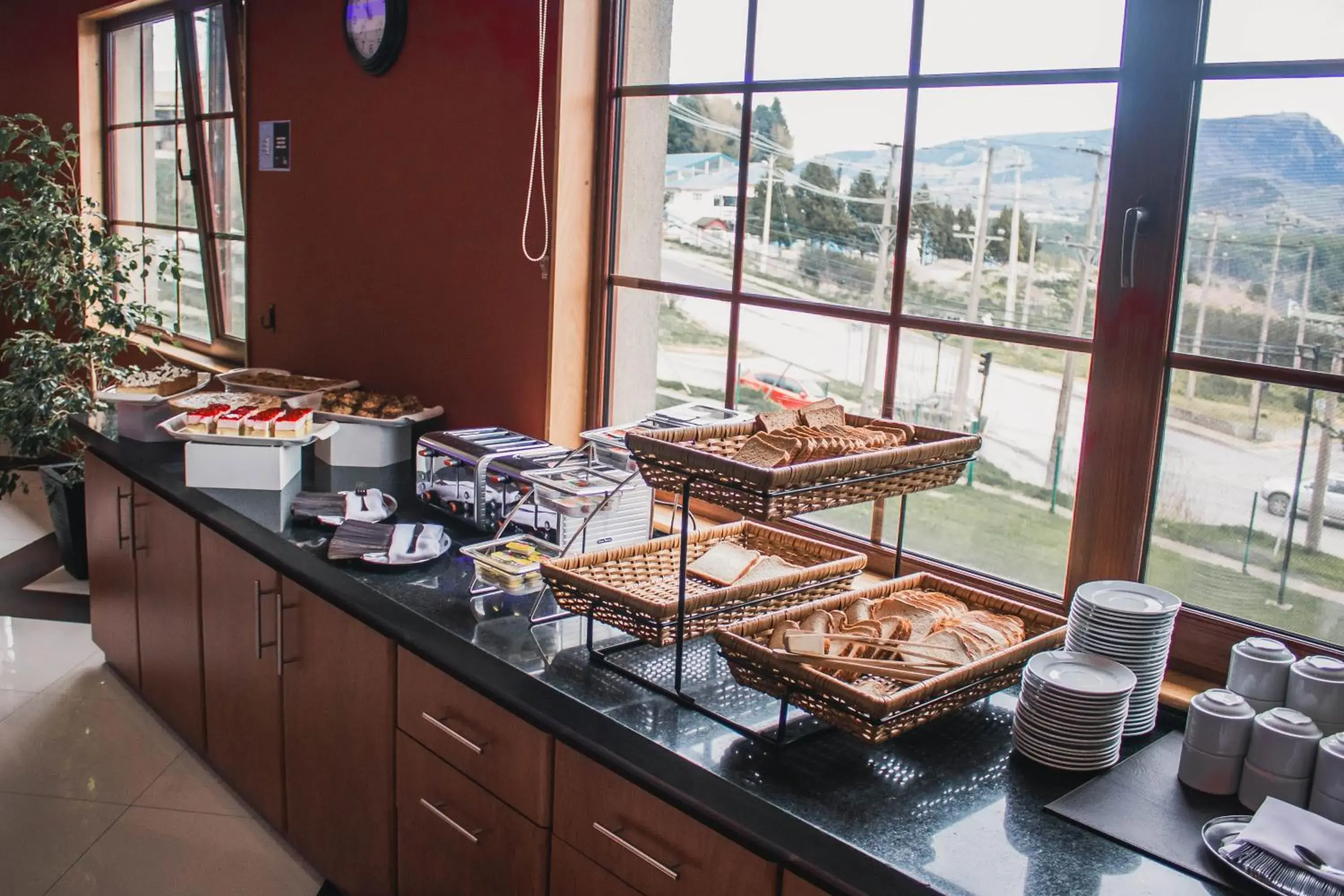 Buffet breakfast in Hotel Diego de Almagro Coyhaique