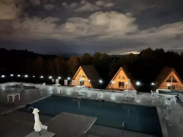 Night, Swimming Pool in Skylaranna Hotel & Resort