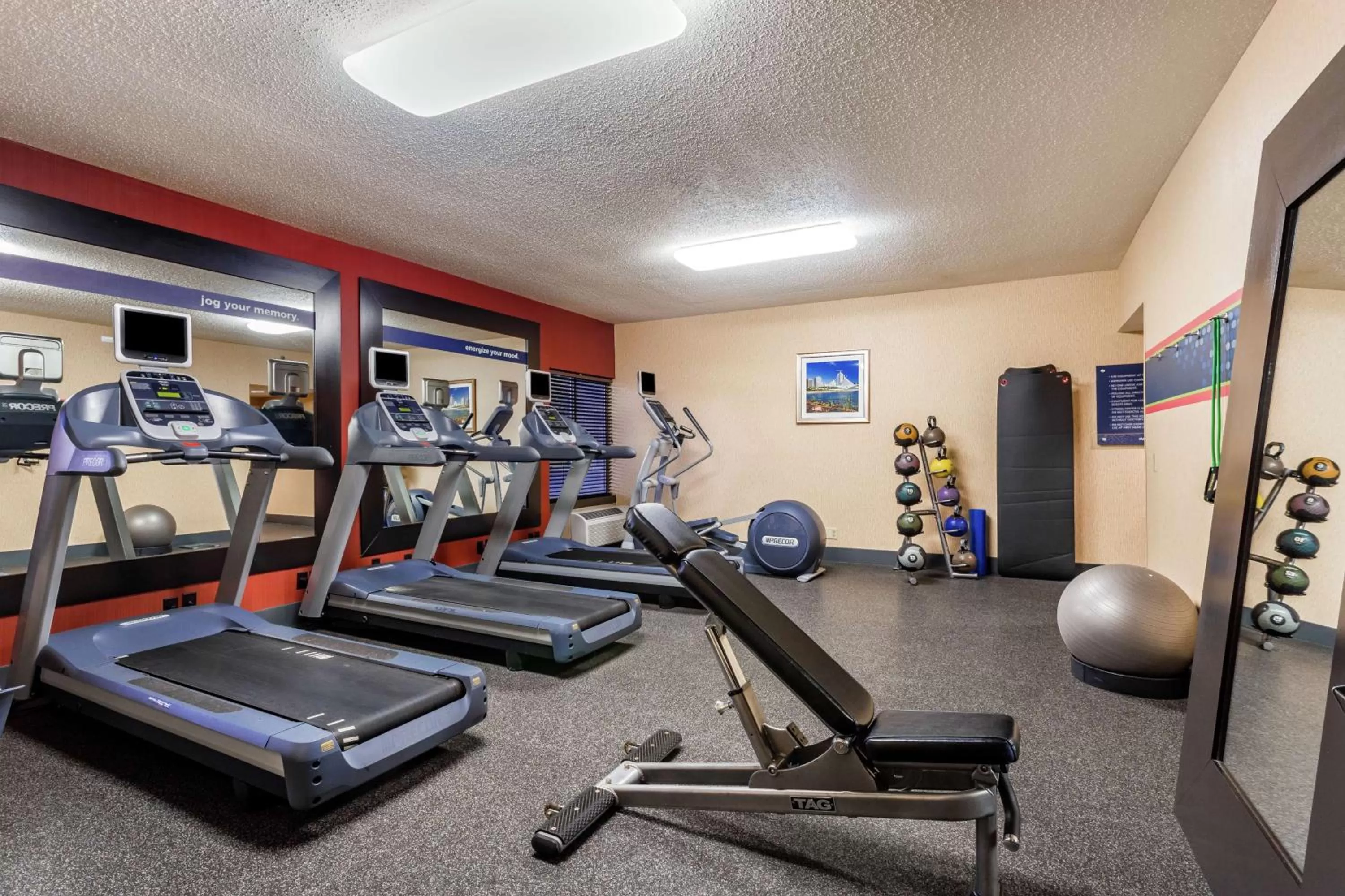 Fitness centre/facilities in Hampton Inn Milwaukee Airport