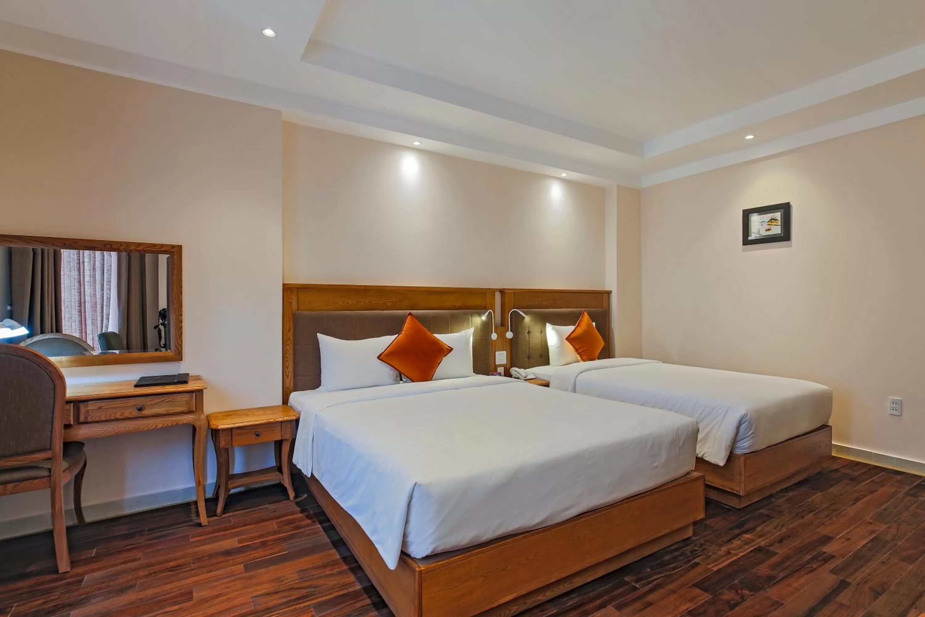 Bed in Hoang Lan Hotel