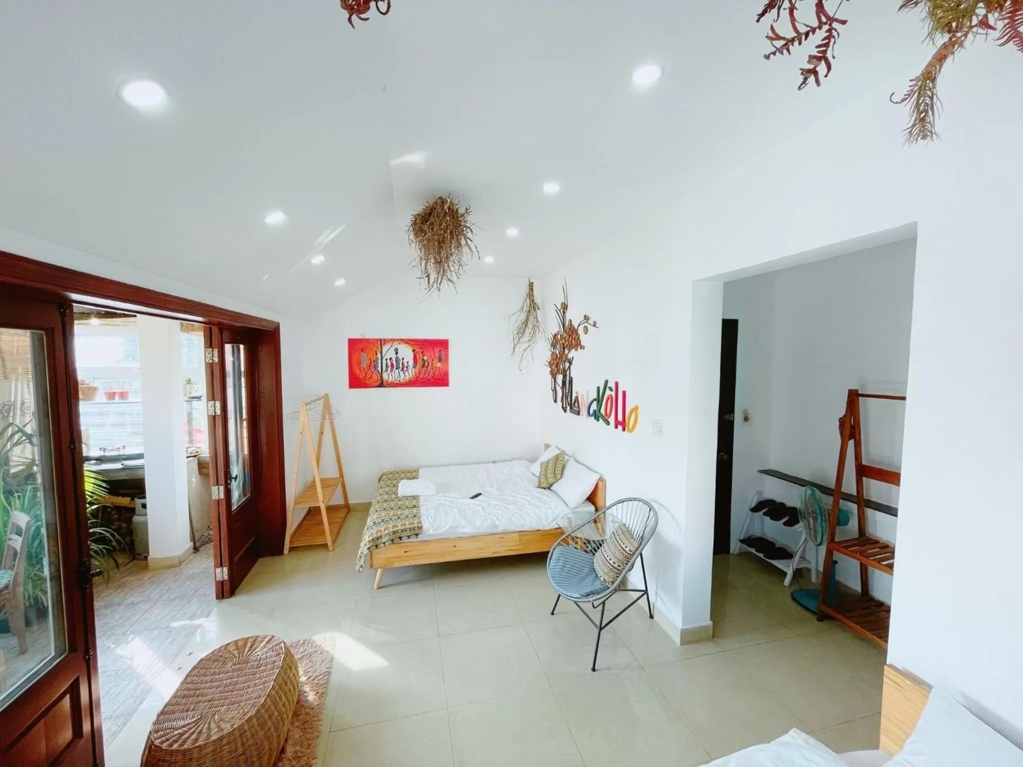 Bed in Hotel Làng Kò Hơ