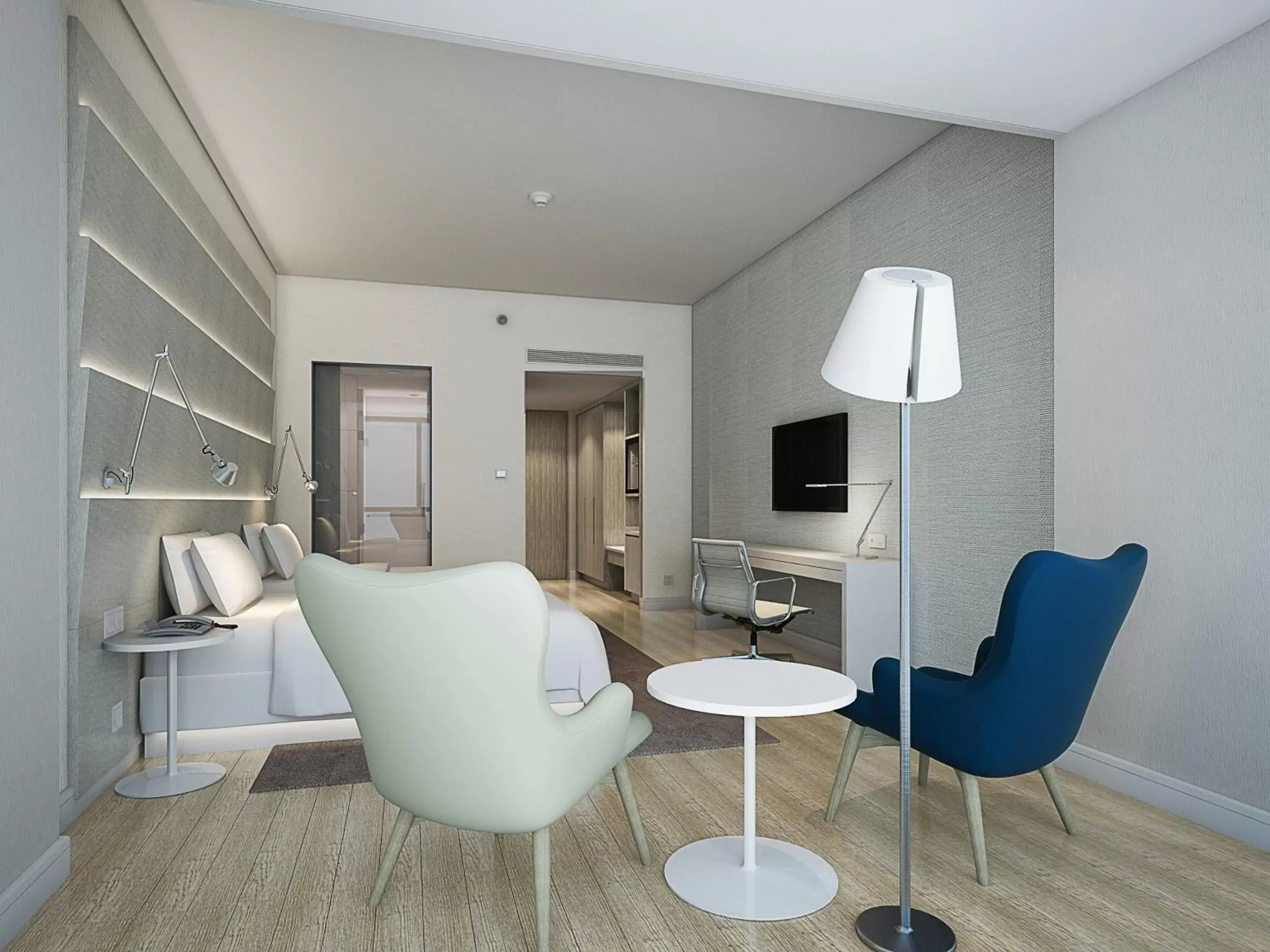 Bedroom, Seating Area in Sanya Phoenix Airport Hotel