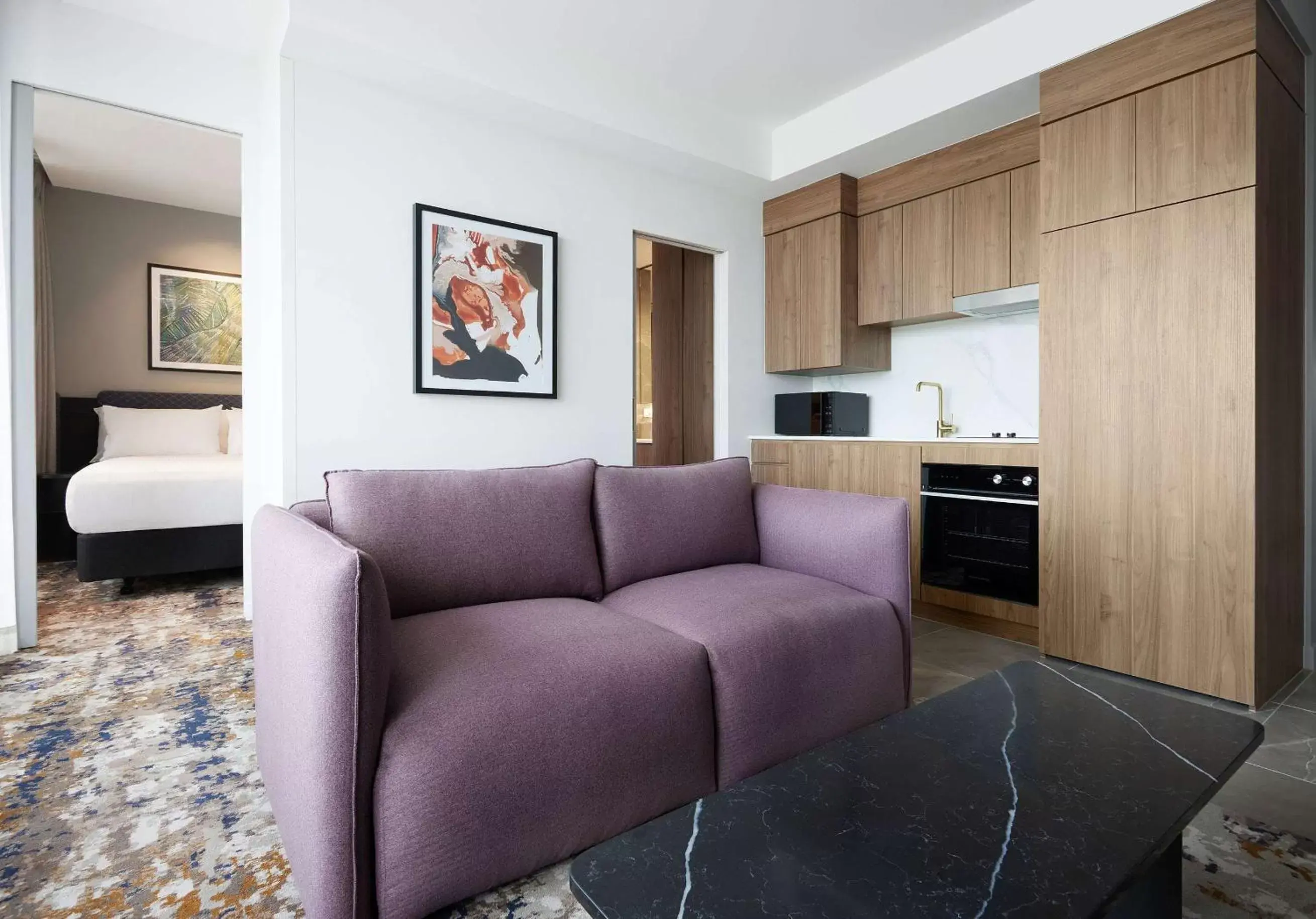 Bedroom, Seating Area in Adina Apartment Hotel Melbourne, Pentridge