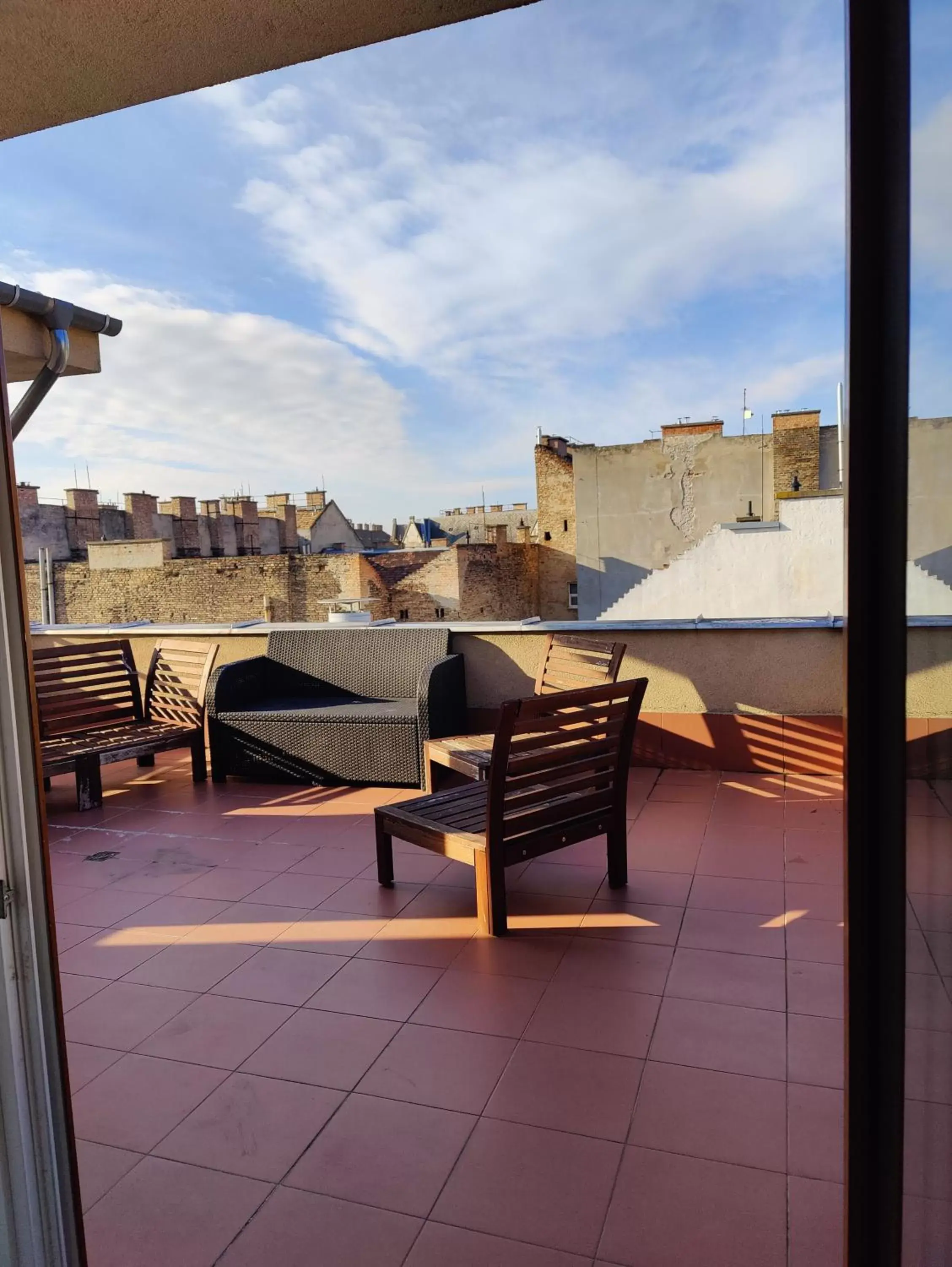 Balcony/Terrace in Corvin Plaza Apartments & Suites