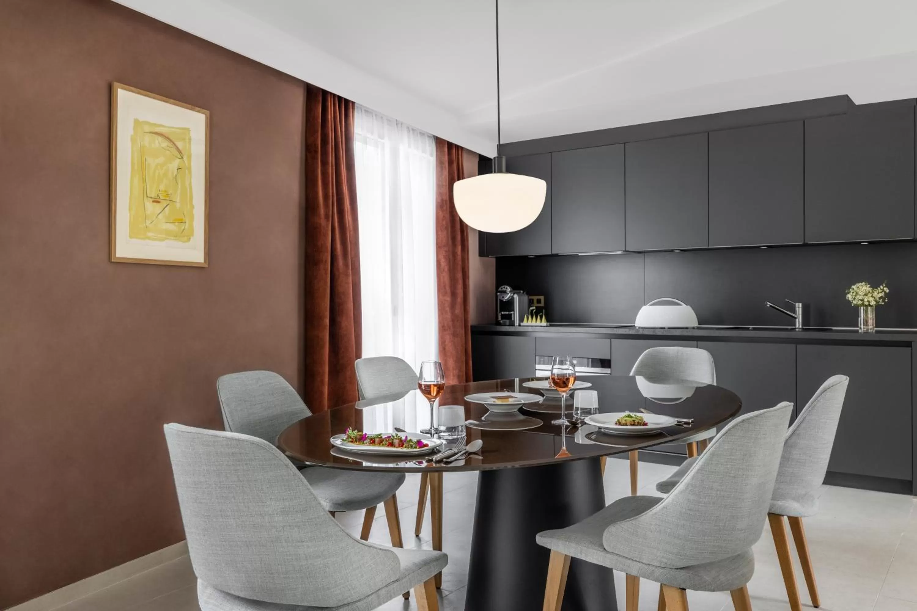 Kitchen or kitchenette in Maison Albar Hotels L’Imperator
