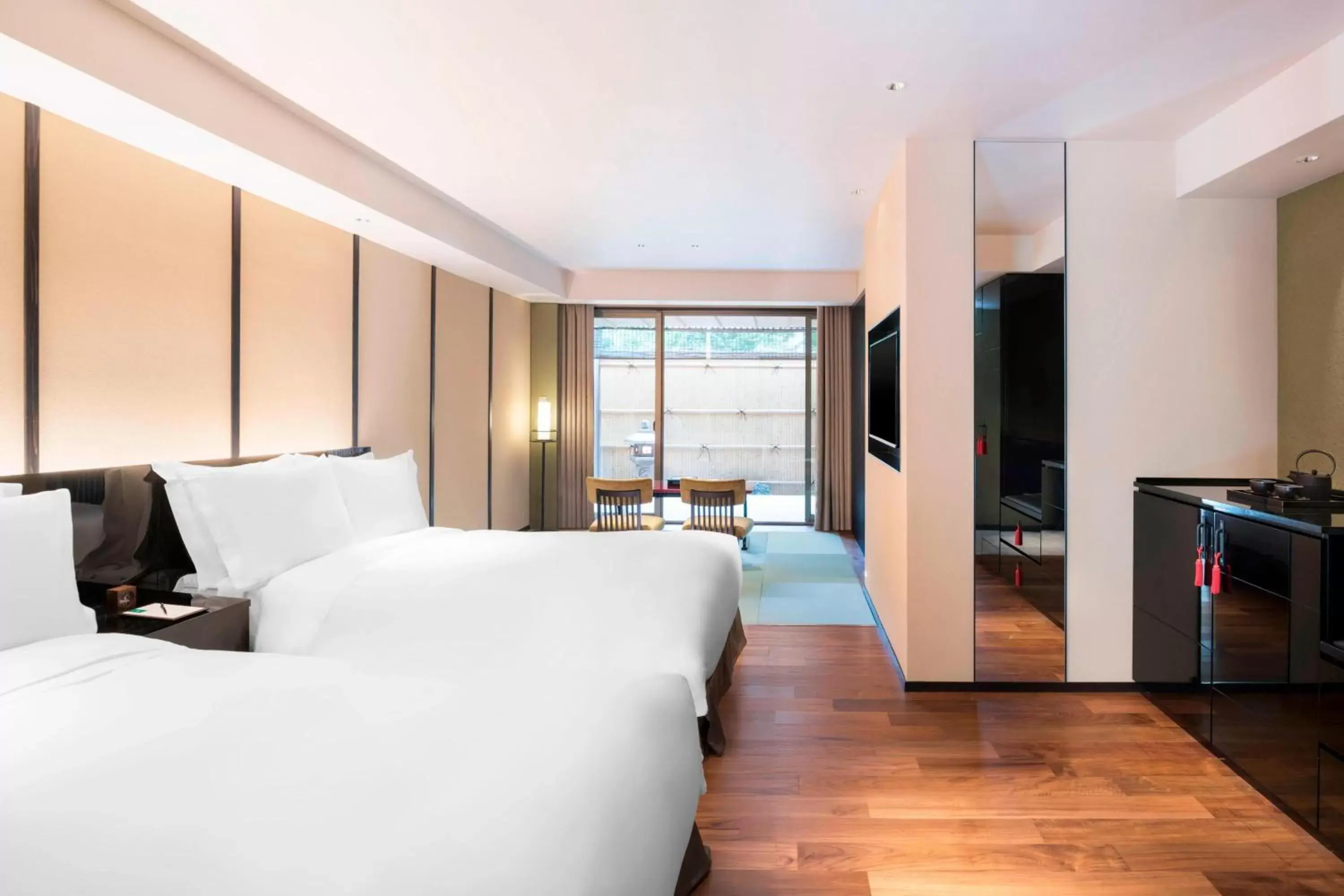 YUZUNOHA, Guest room, 2 Twin/Single Bed(s), Garden view in Suiran, a Luxury Collection Hotel, Kyoto YUZUNOHA, Guest room, 2 Twin/Single Bed(s), Garden view in Suiran, a Luxury Collection Hotel, Kyoto