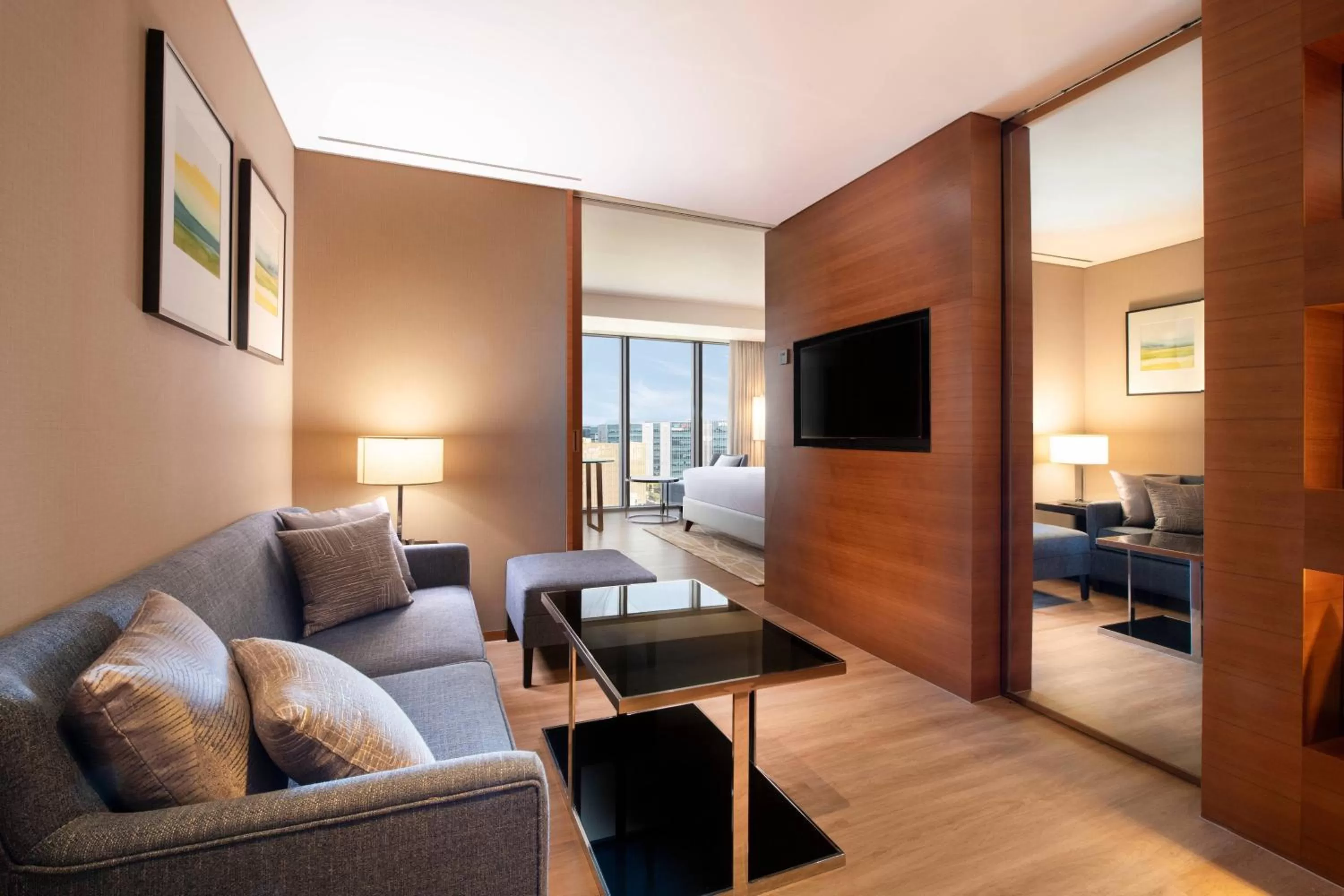 Living room in Courtyard by Marriott Seoul Pangyo