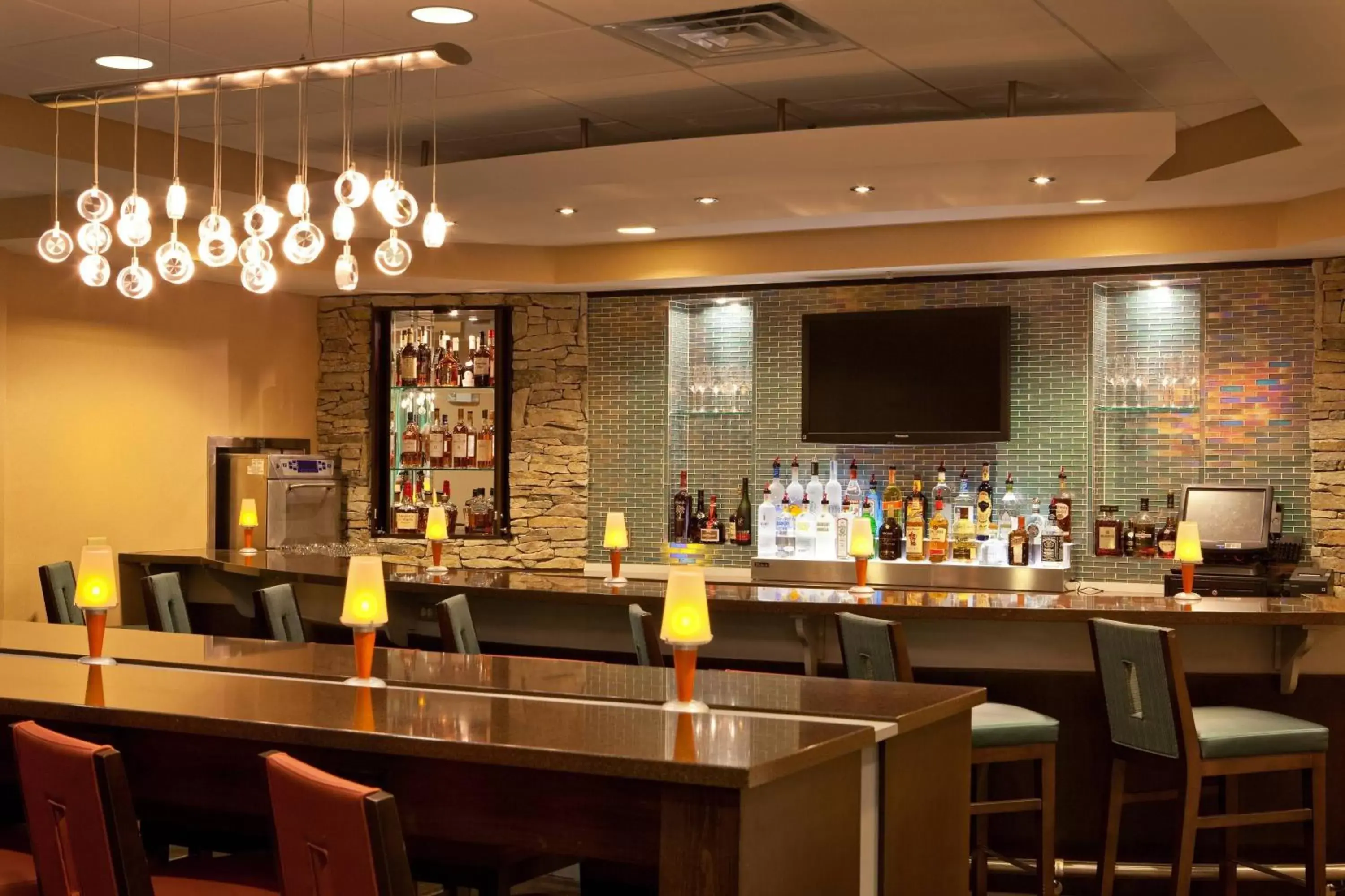 Lobby or reception, Restaurant/Places to Eat in SpringHill Suites by Marriott Tarrytown Westchester County