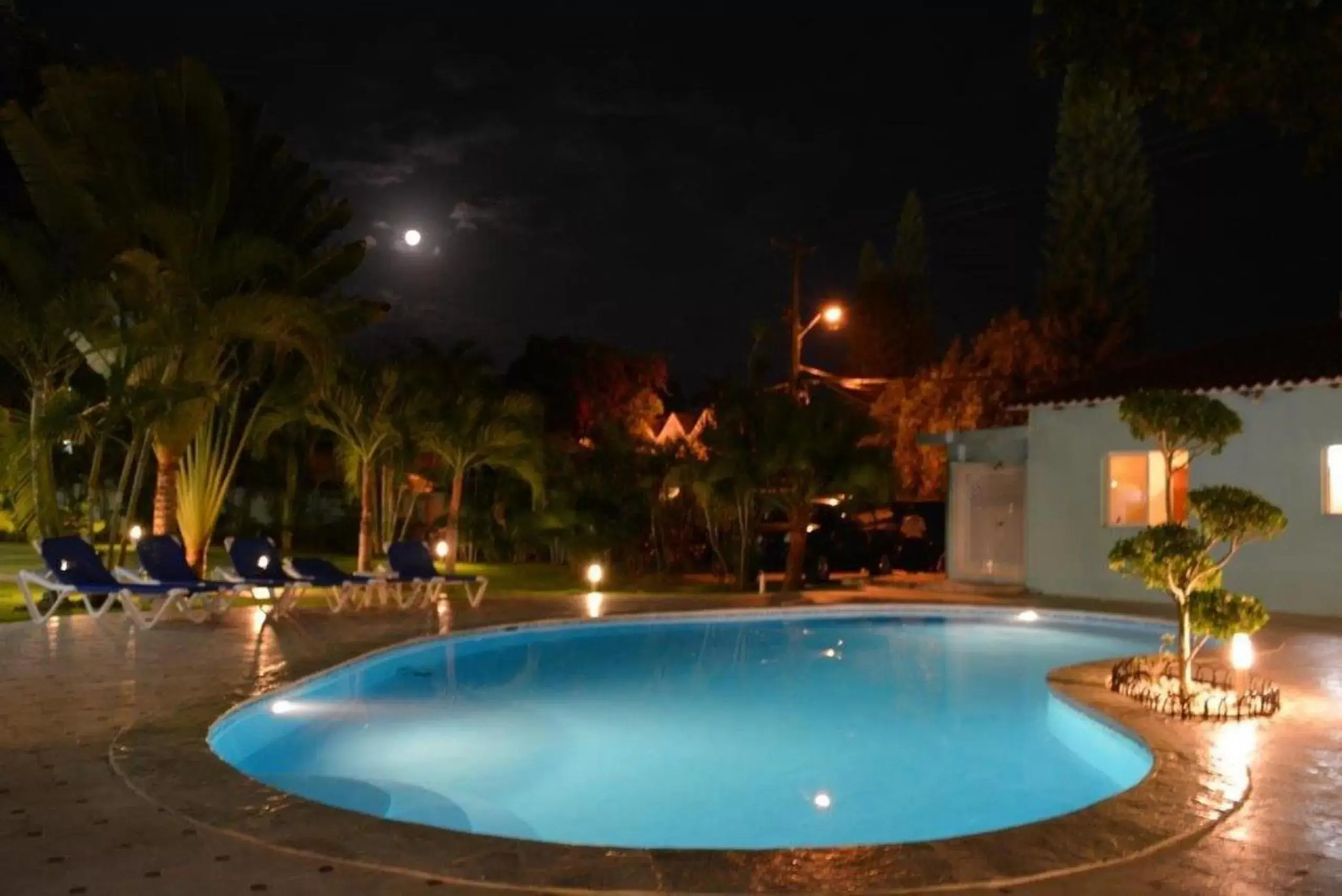 Night, Swimming Pool in New Garden Hotel