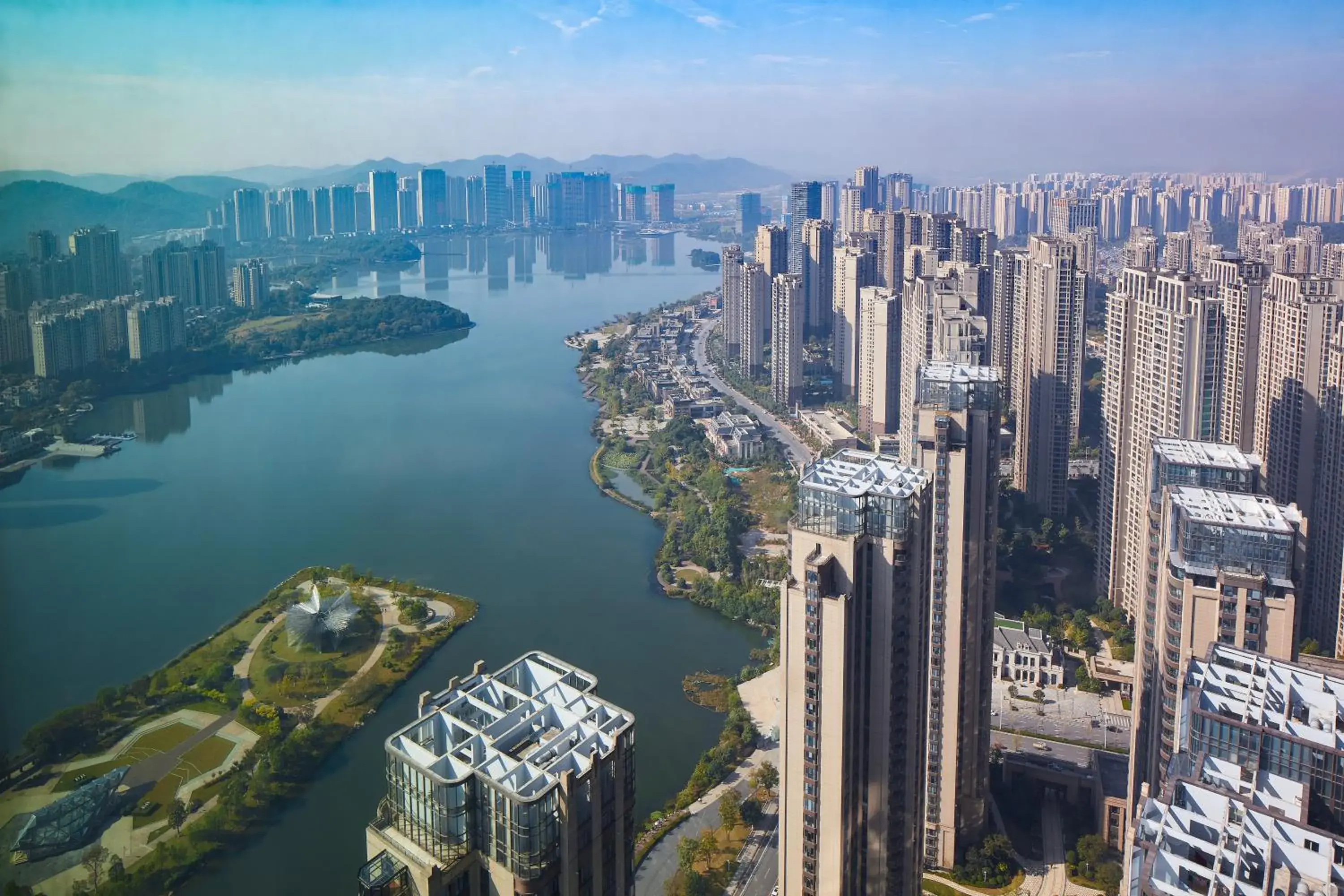 Property building, Bird's-eye View in Meixi Lake Hotel, a Luxury Collection Hotel, Changsha