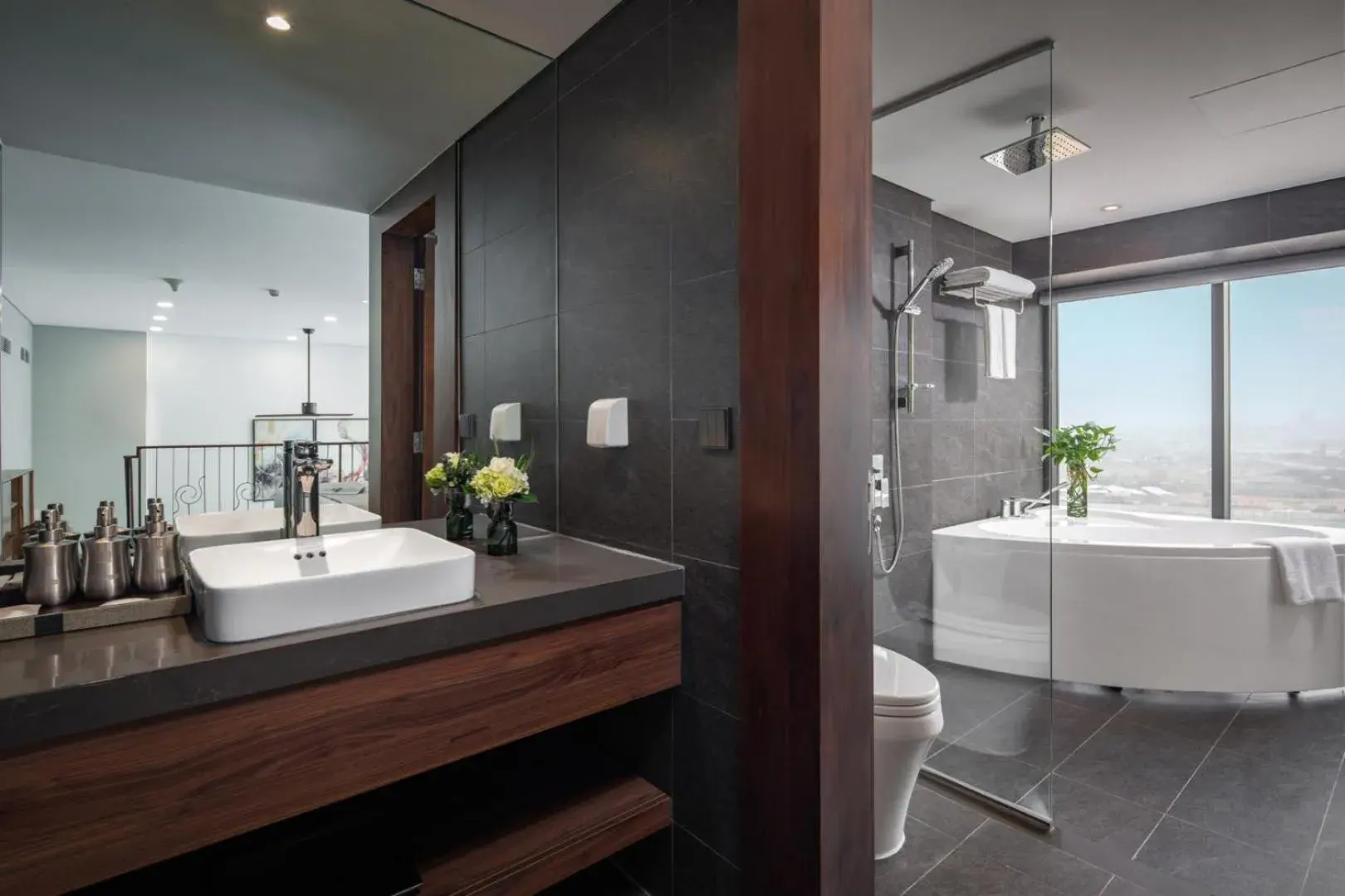 Bathroom in PentStudio West Lake Hanoi