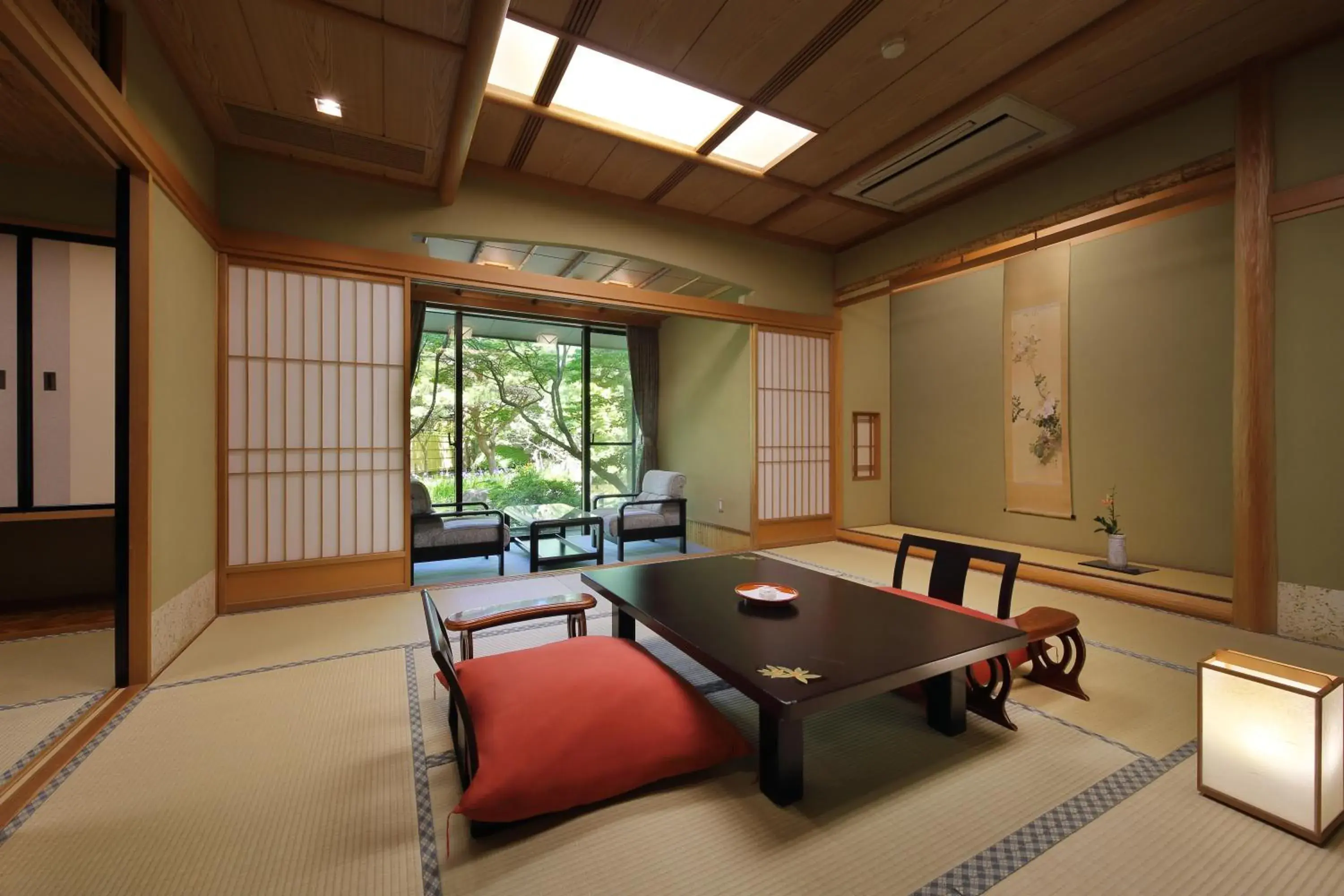 View (from property/room), Seating Area in Ryokan Tachibanaya