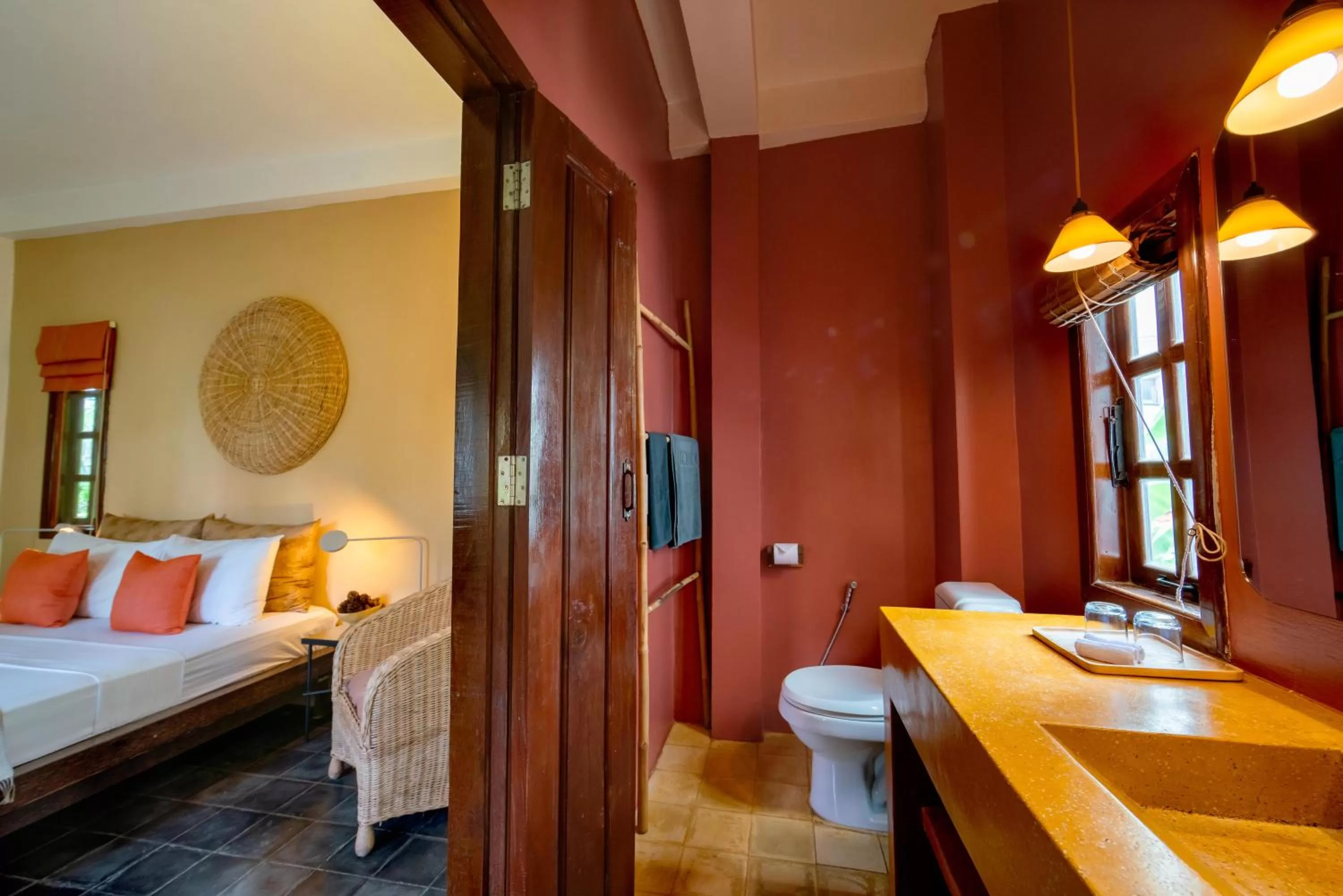 Bathroom, Bed in Rambutan Resort – Siem Reap