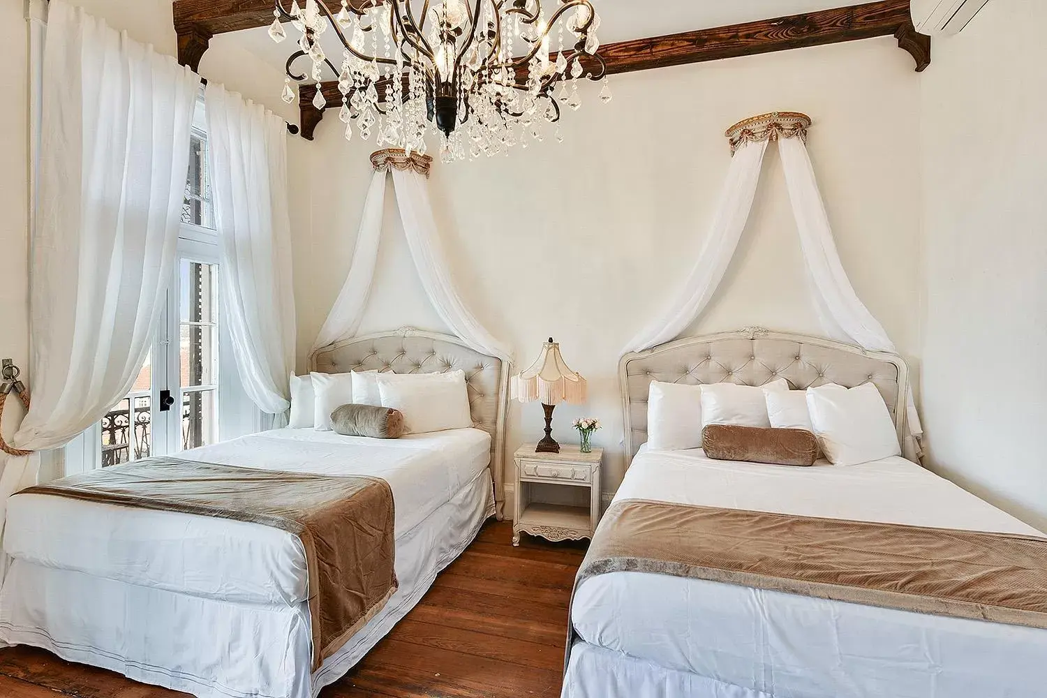 Bedroom, Bed in French Quarter Mansion