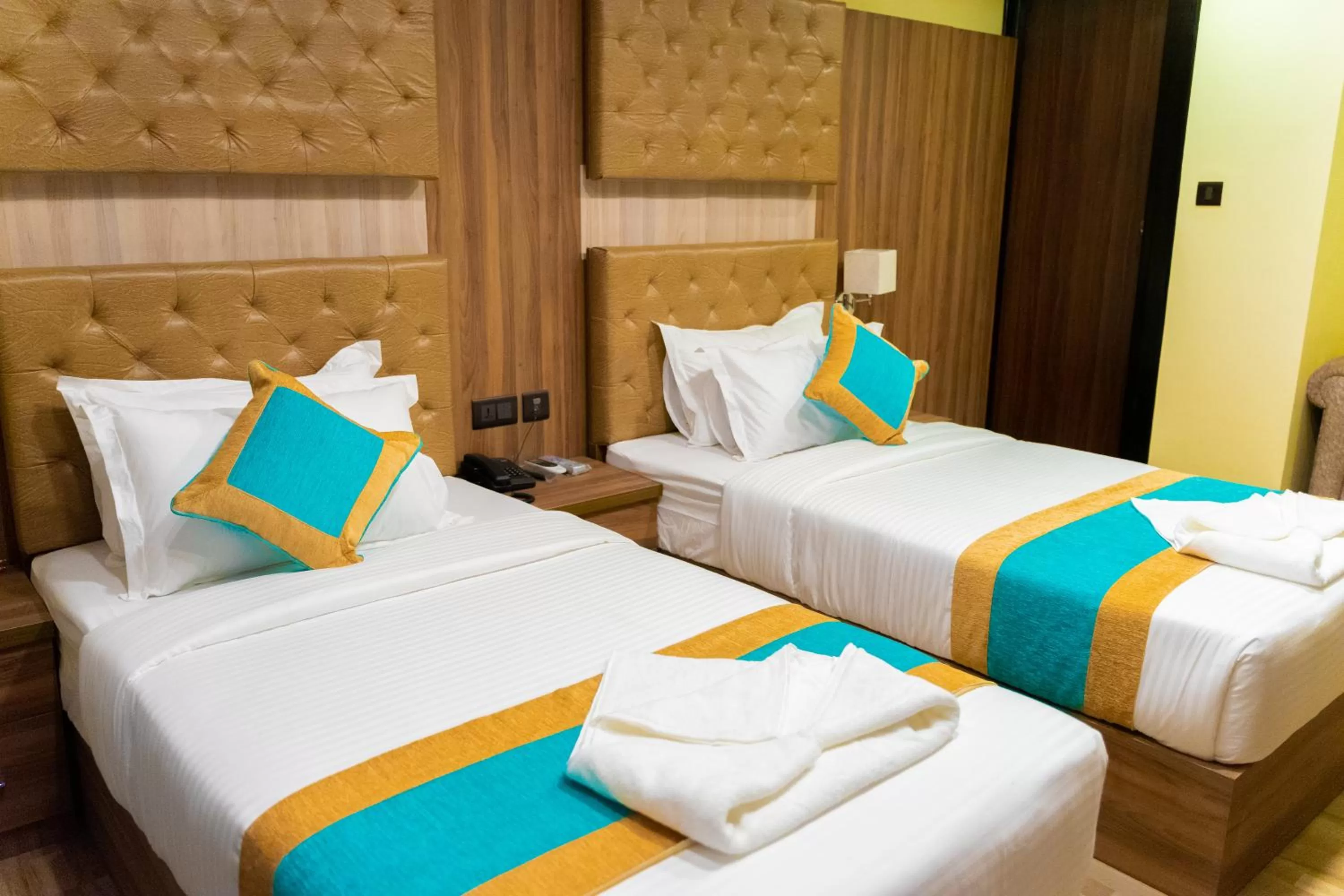 Bed in Grand Yak Boutique Hotel