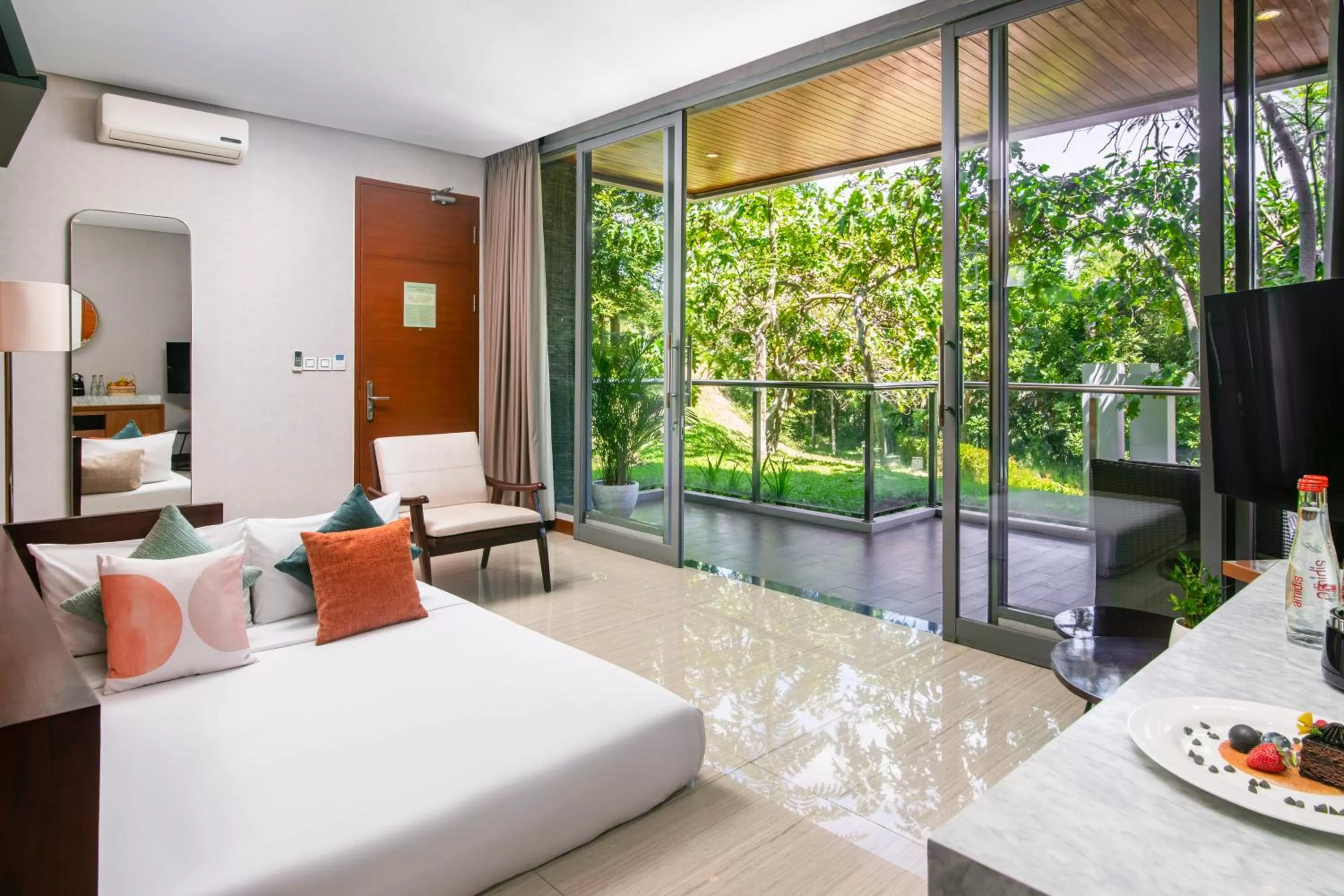 Living room, Bed in InterContinental Bandung Dago Pakar by IHG