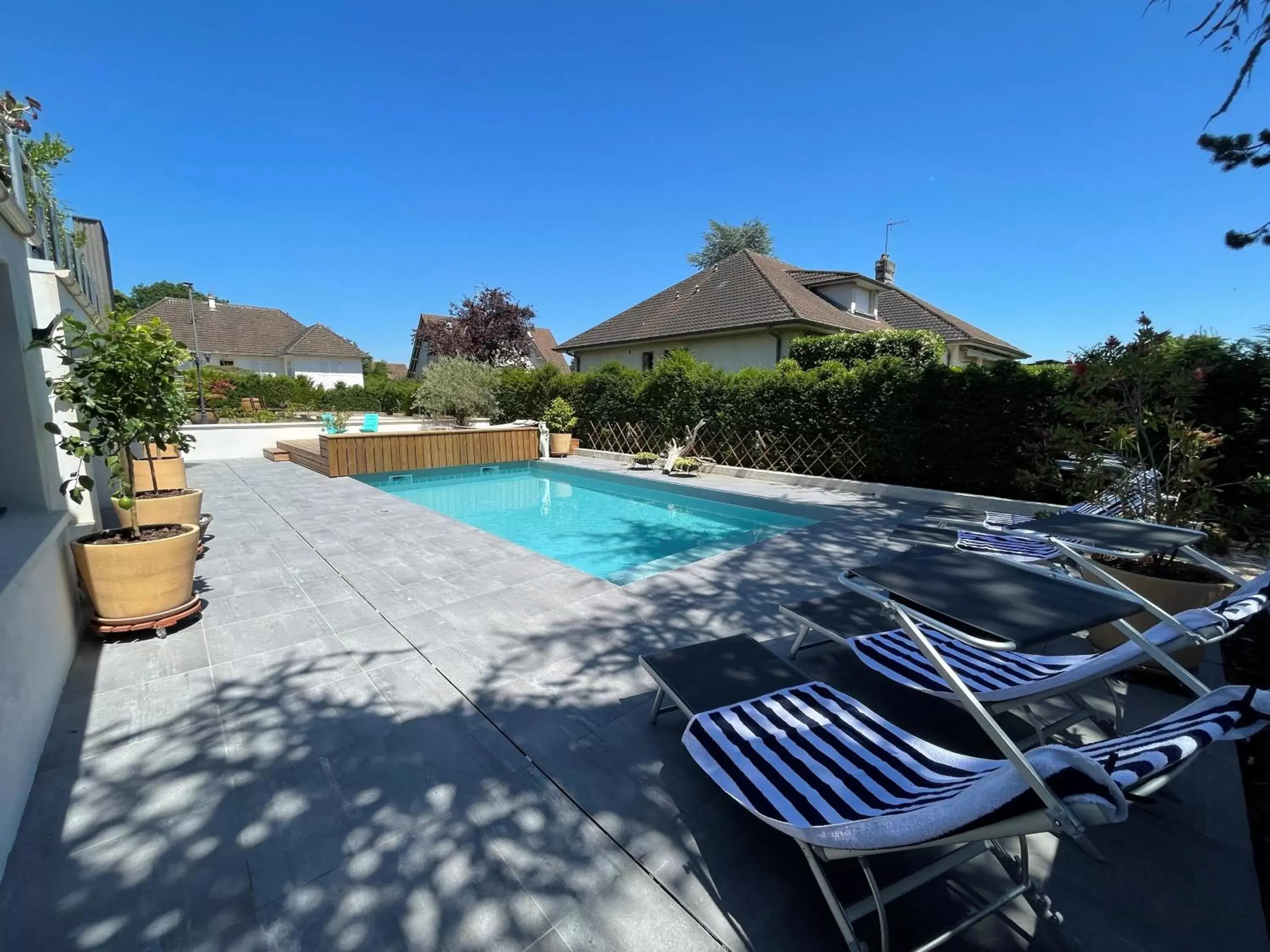 Swimming Pool in Chambre proche centre avec petit déjeuner