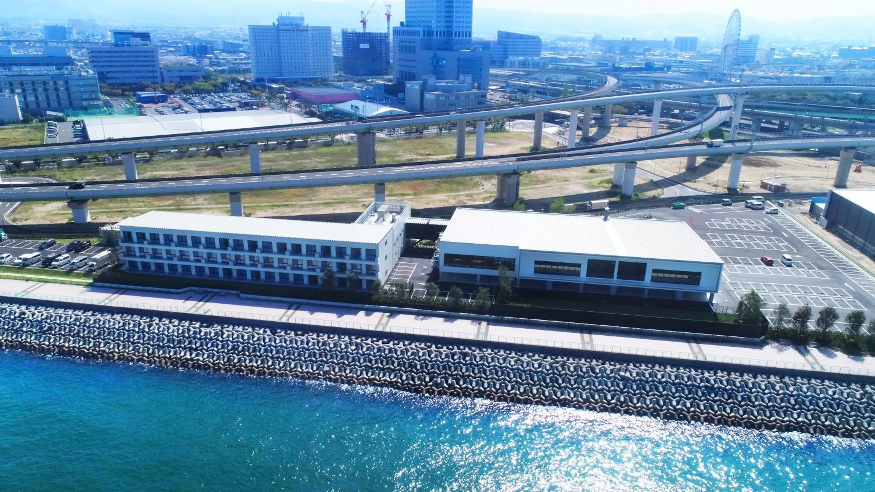 Property building, Bird's-eye View in Henn na Hotel Kansai Airport