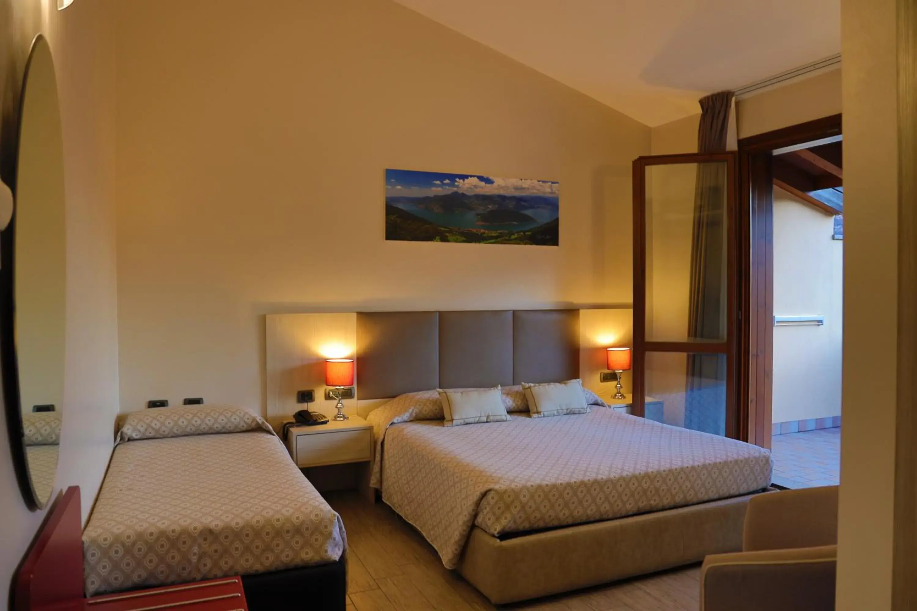 Decorative detail, Bed in Hotel Ulivi