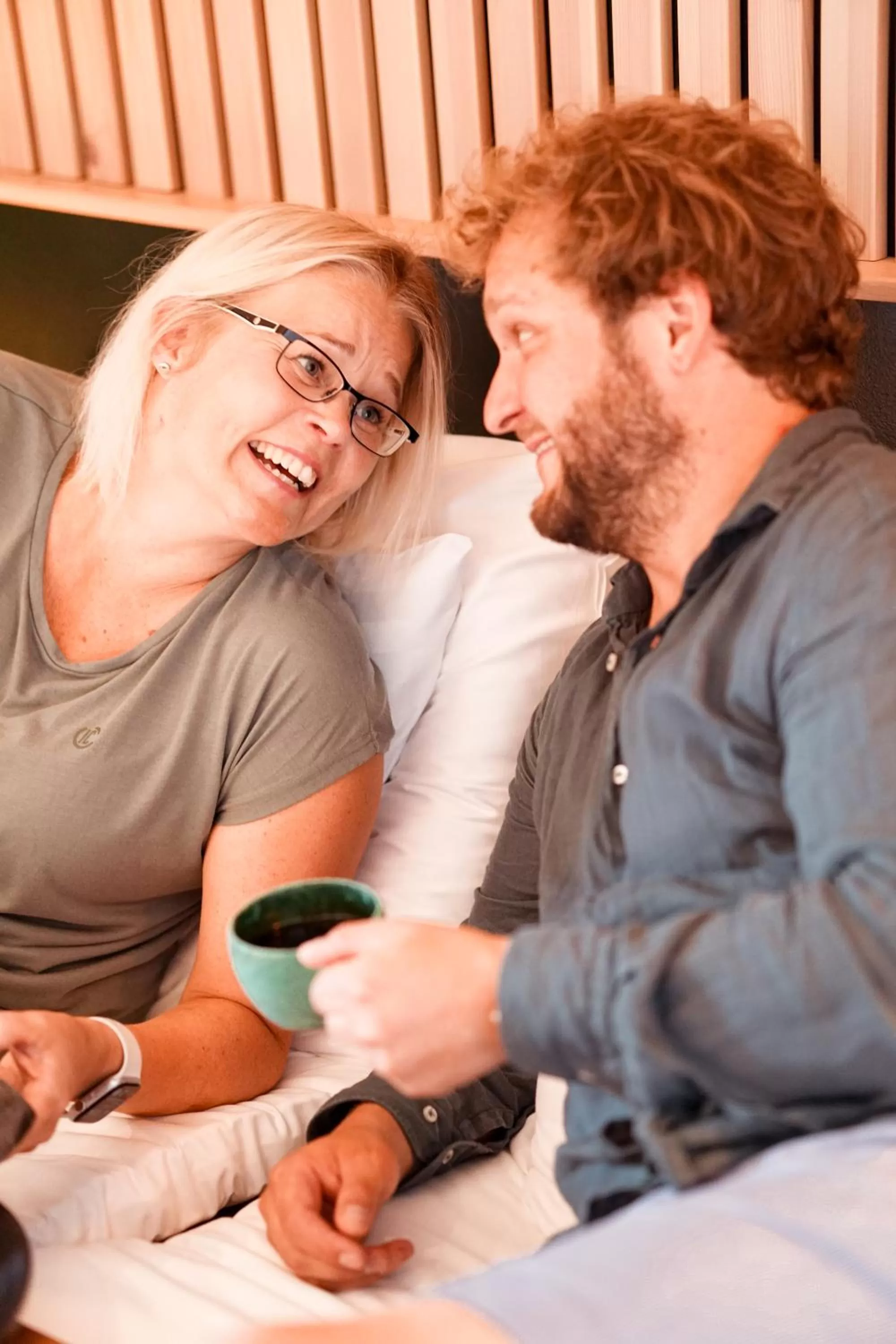 Guests in Haltia Lake Lodge nature boutique hotel & glamping