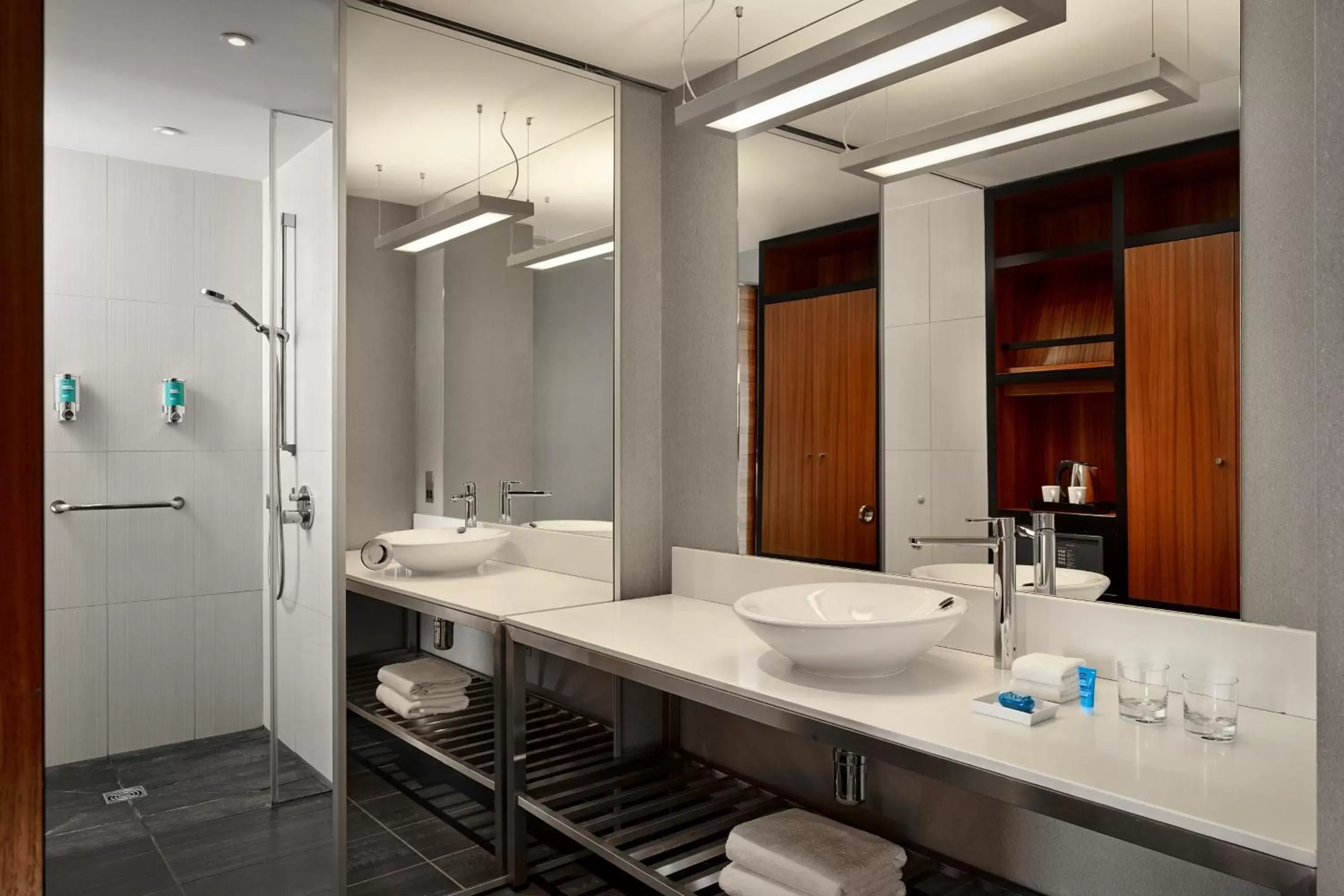 Bathroom in Aloft London Excel