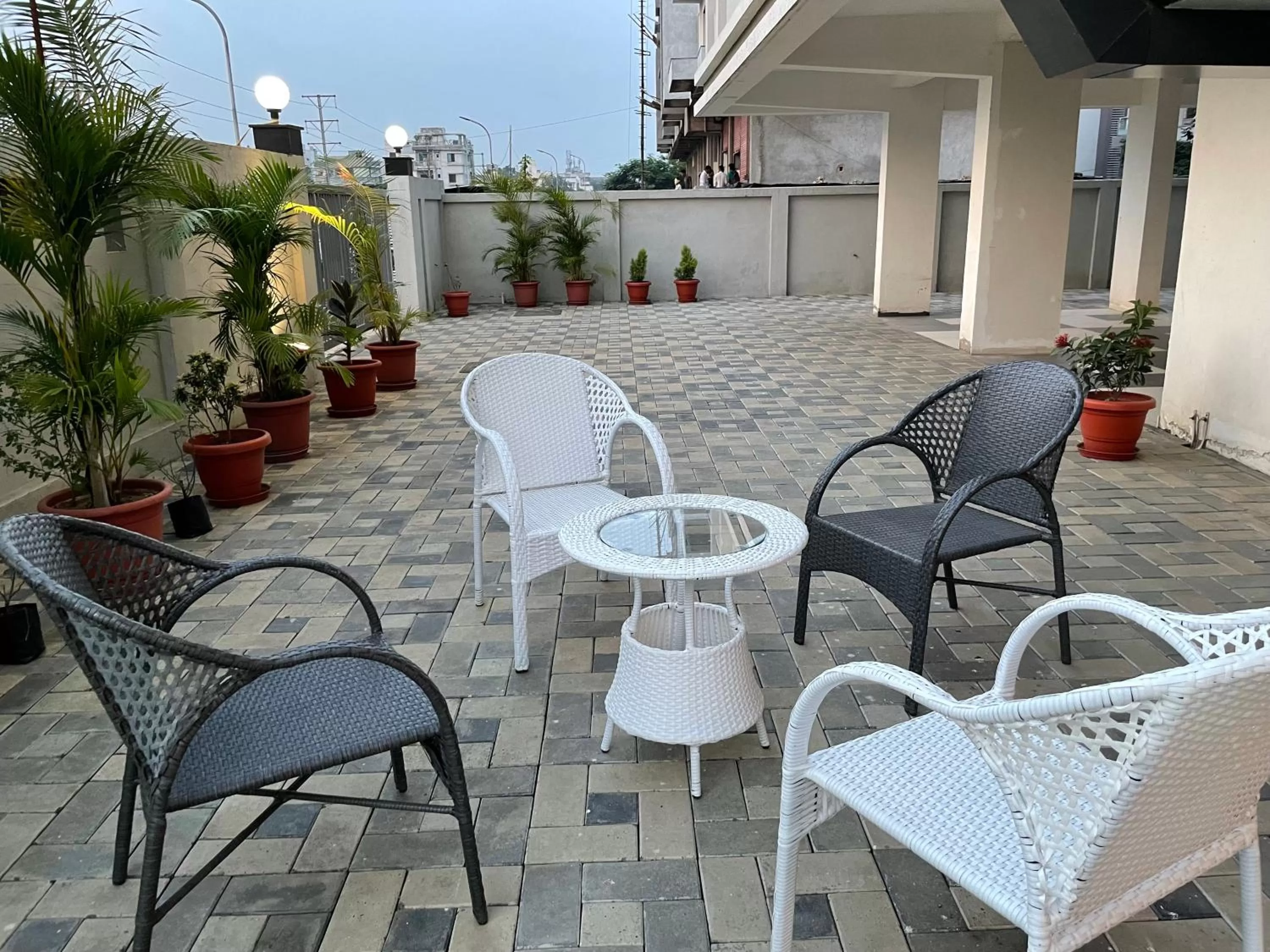 Patio in Manomay Homes
