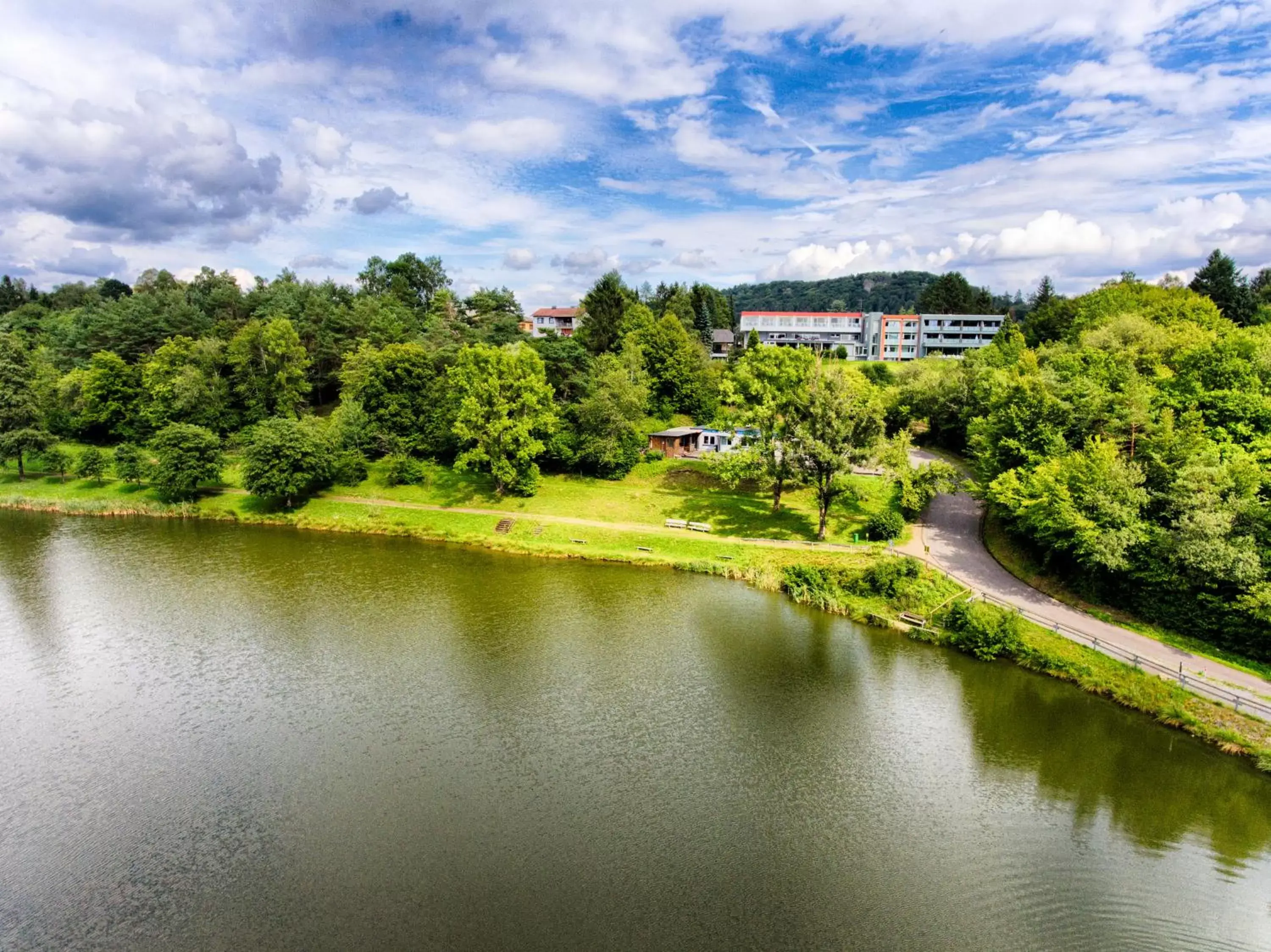 Property building, Bird's-eye View in Seehotel am Stausee