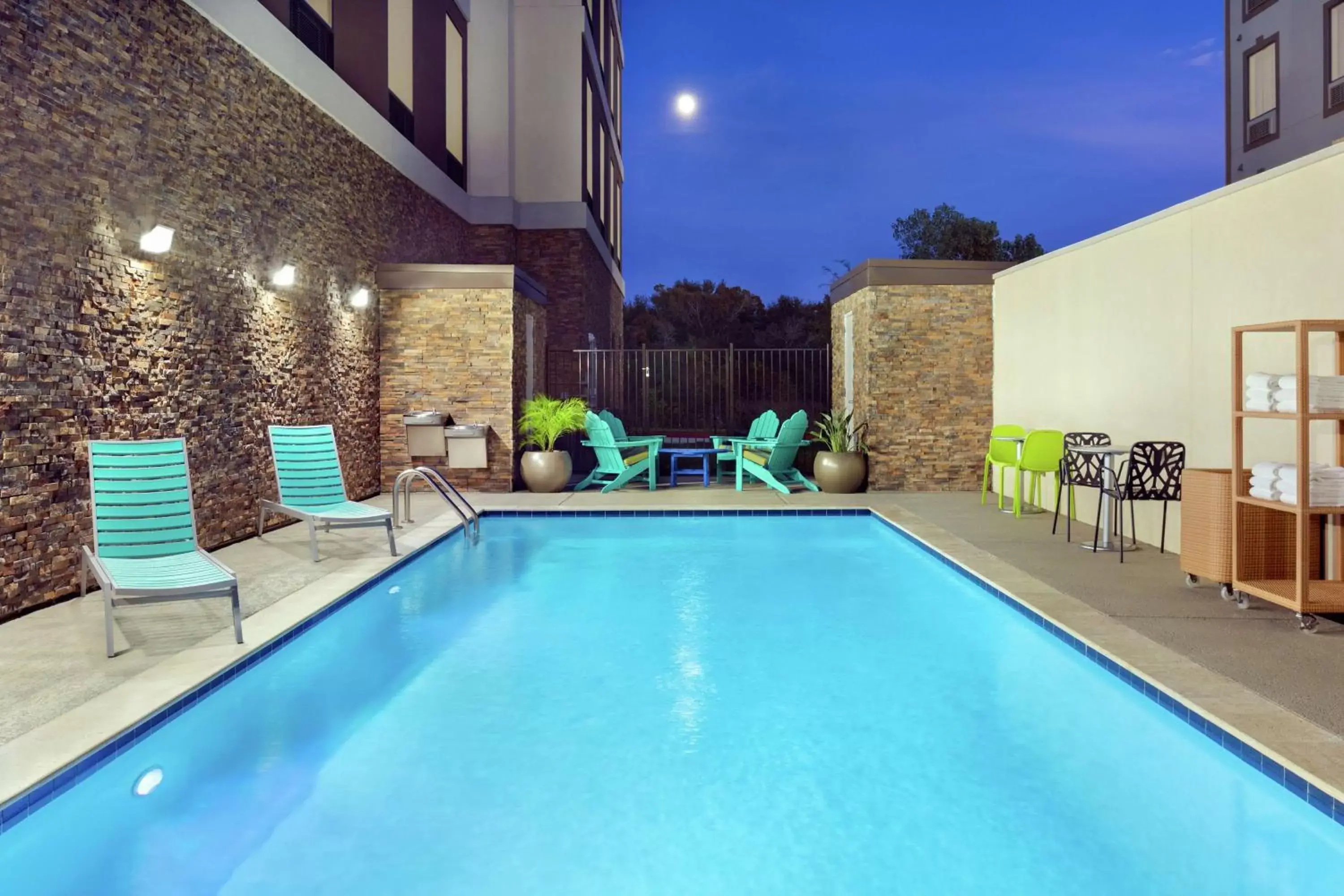 Pool view, Swimming Pool in Home2 Suites By Hilton Houston-Pearland, Tx