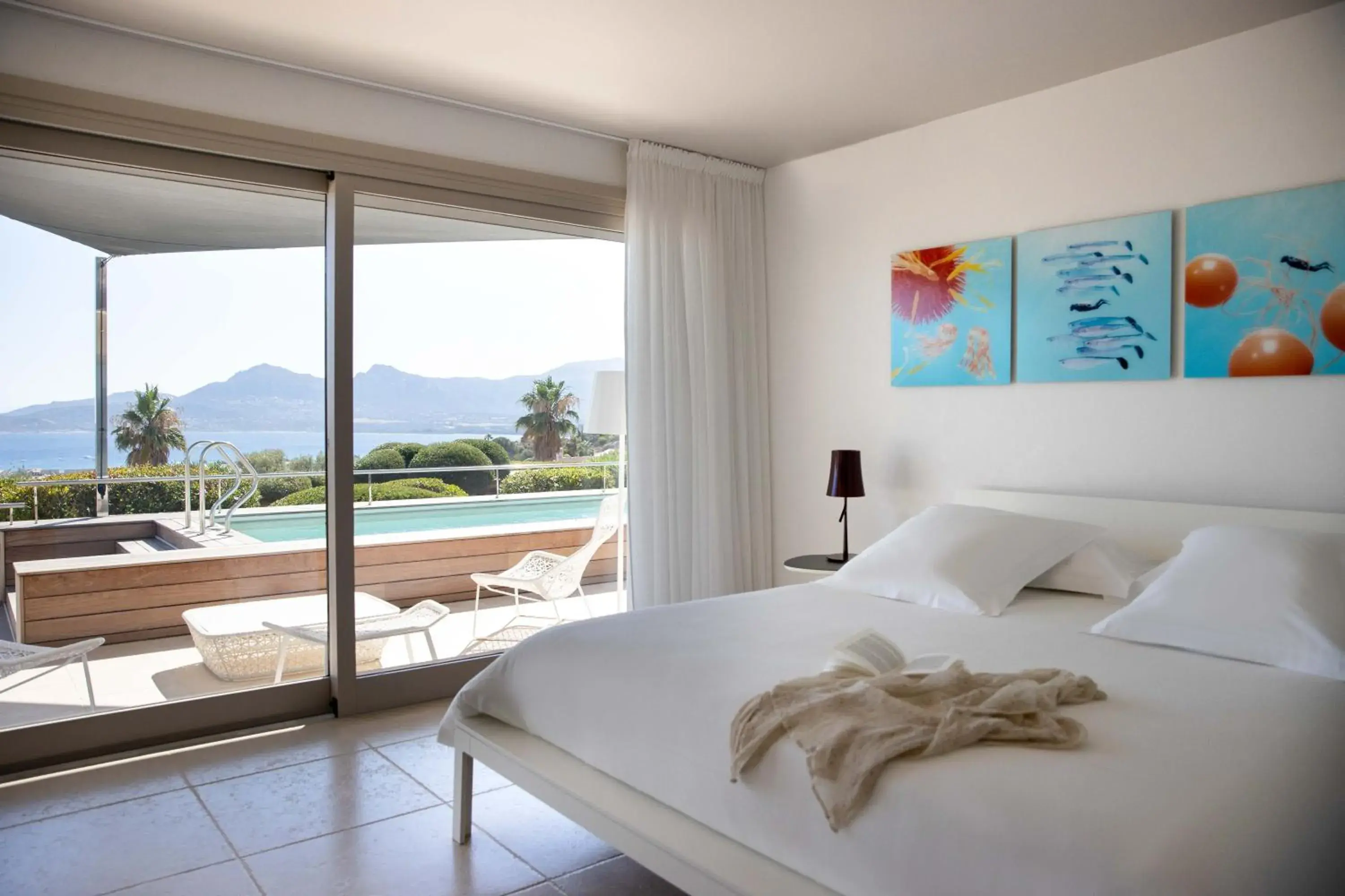 Bedroom in La Villa Calvi